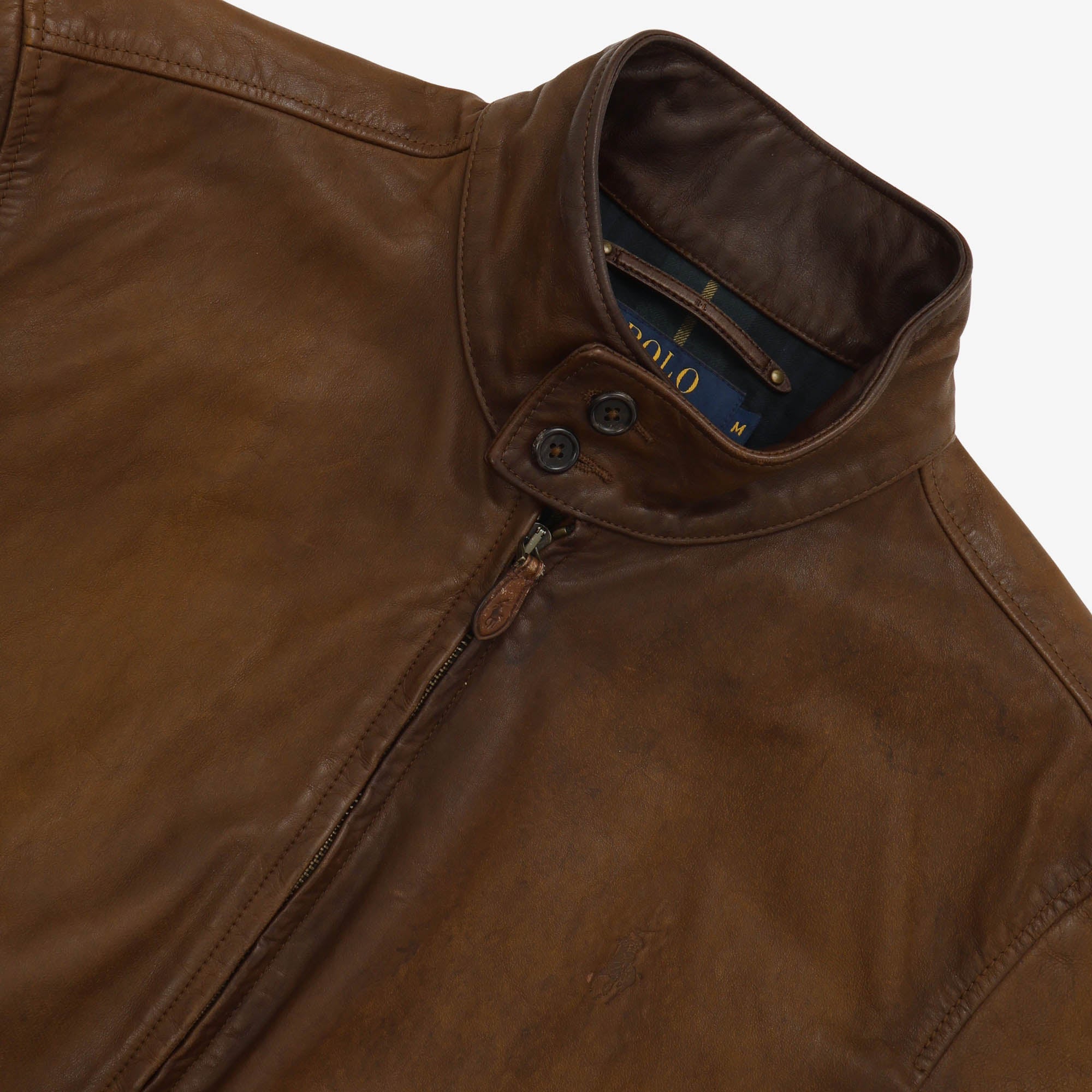 Leather Harrington
