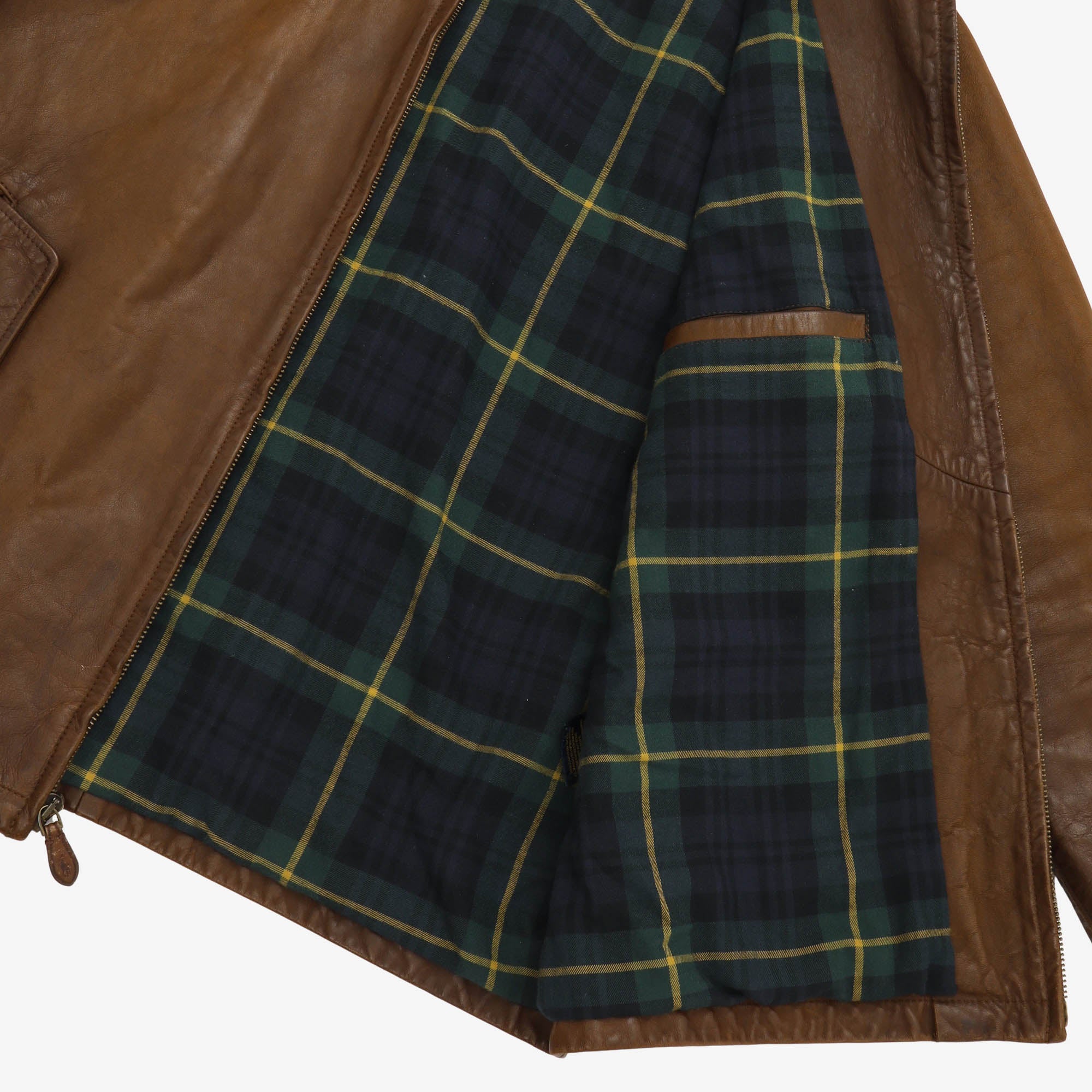 Leather Harrington