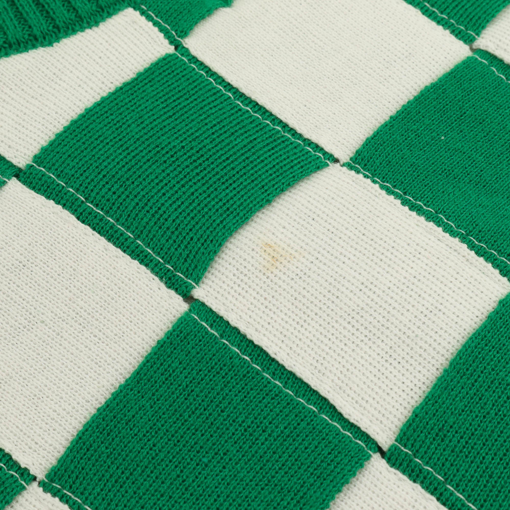 V Neck Checkerboard Sweater