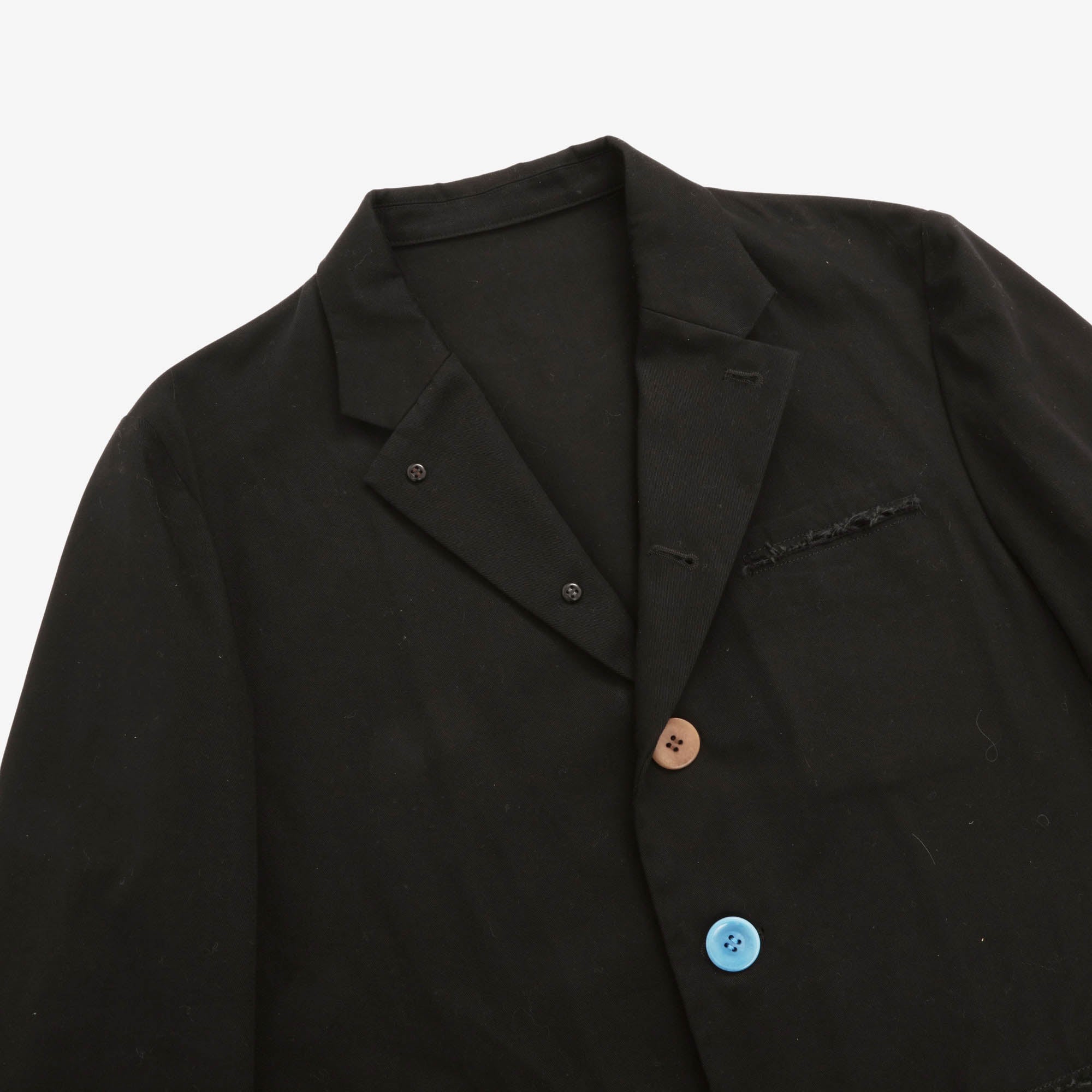 Distressed Multi Colour Button Blazer