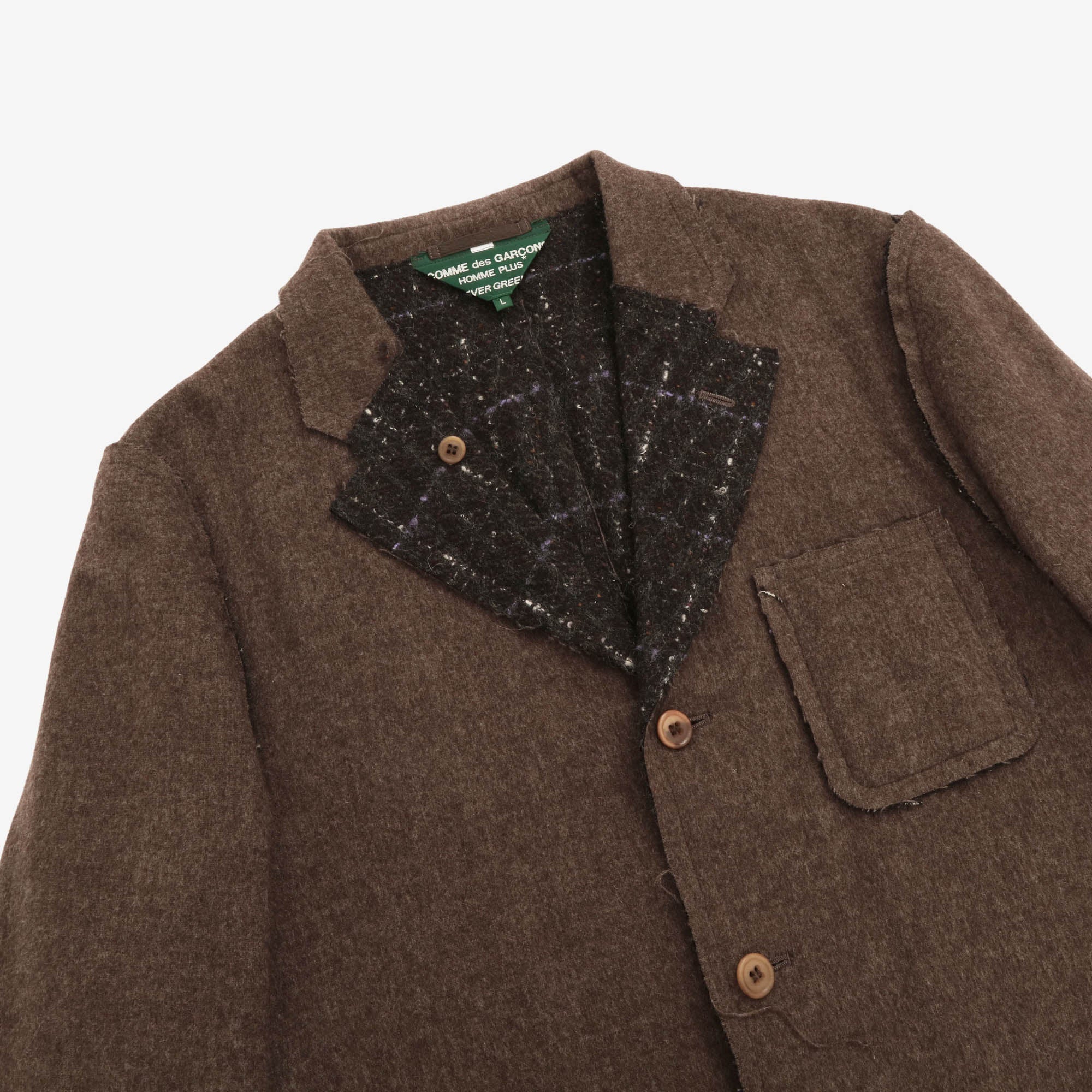 Distressed Wool Blazer (Homme Plus)