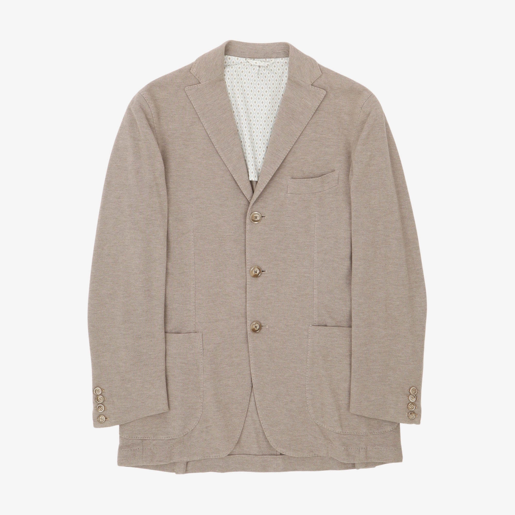 Fine Knit Cotton Blazer