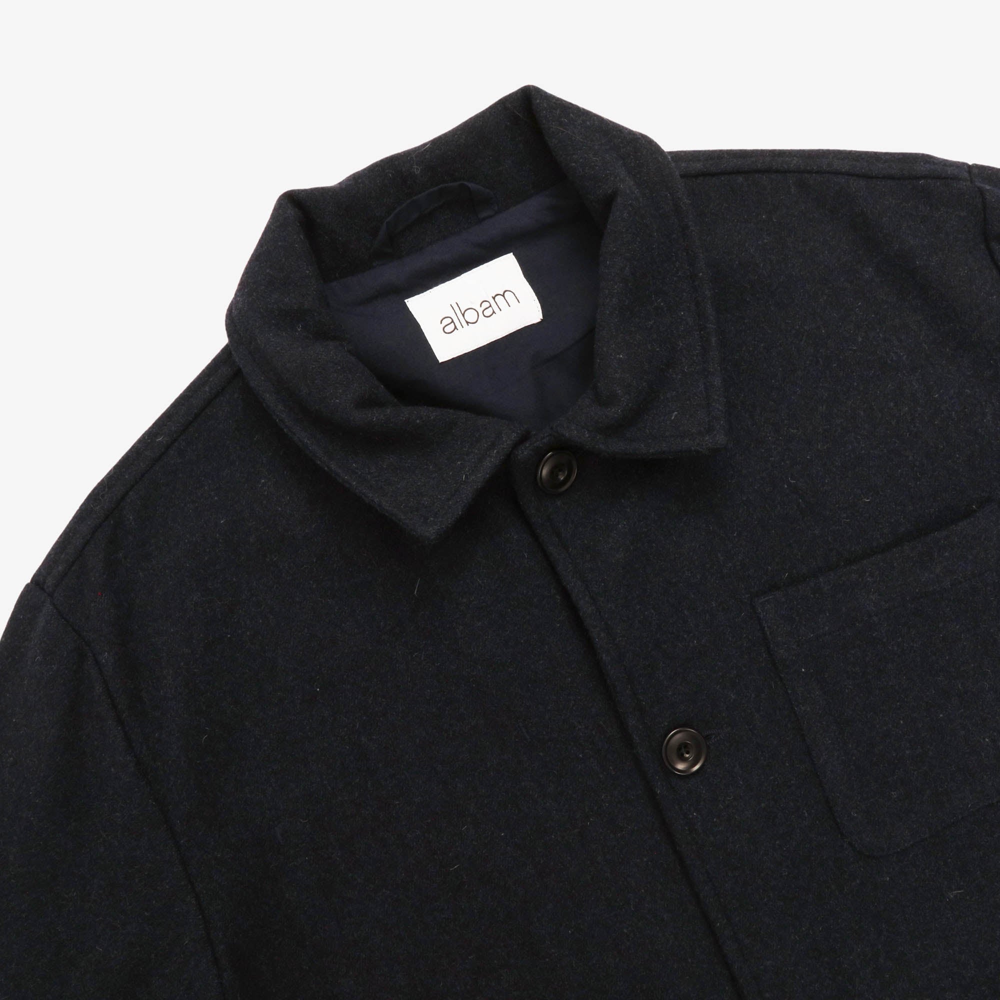 Brushed Wool Blend Chore Jacket