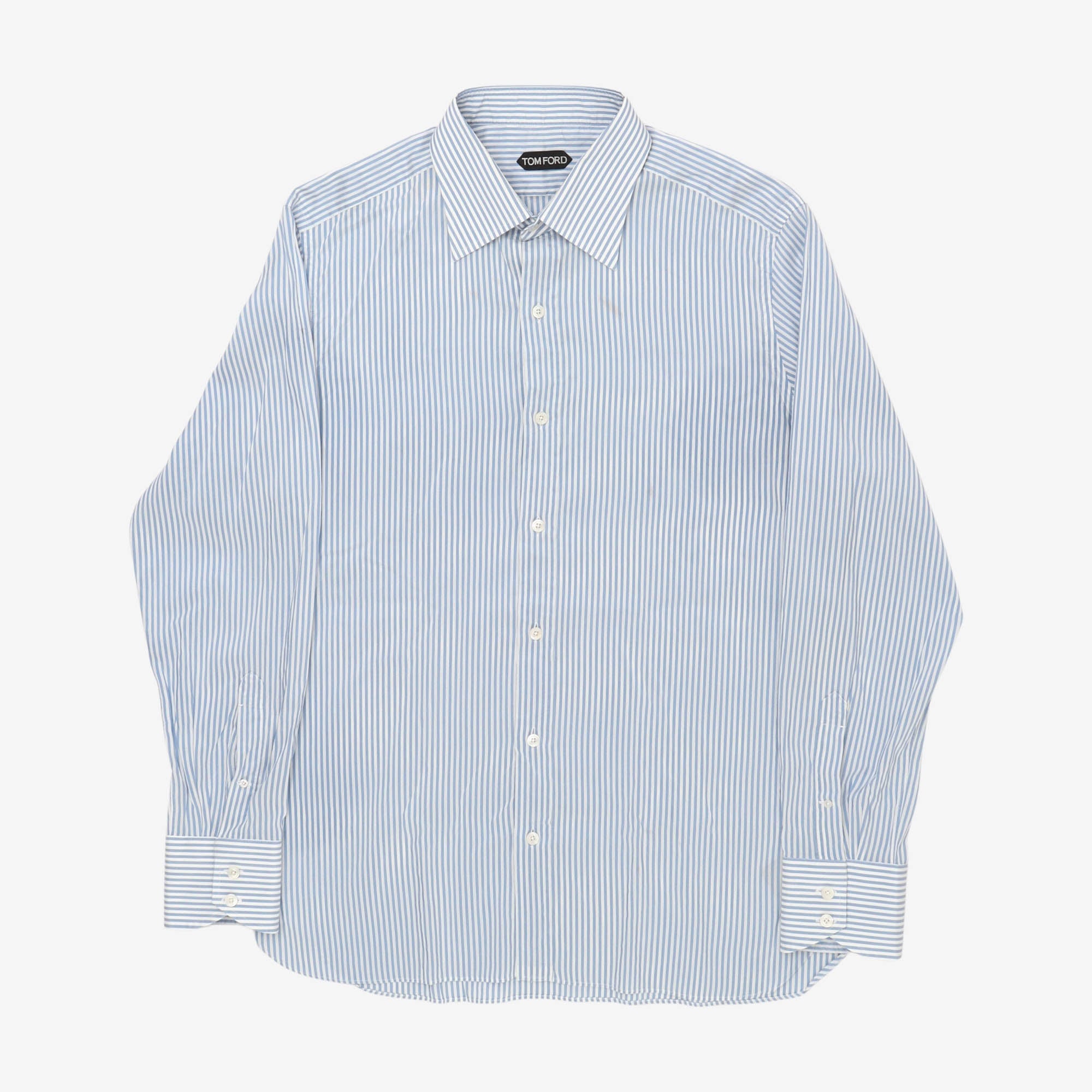 Poplin Silk Blend Striped Shirt