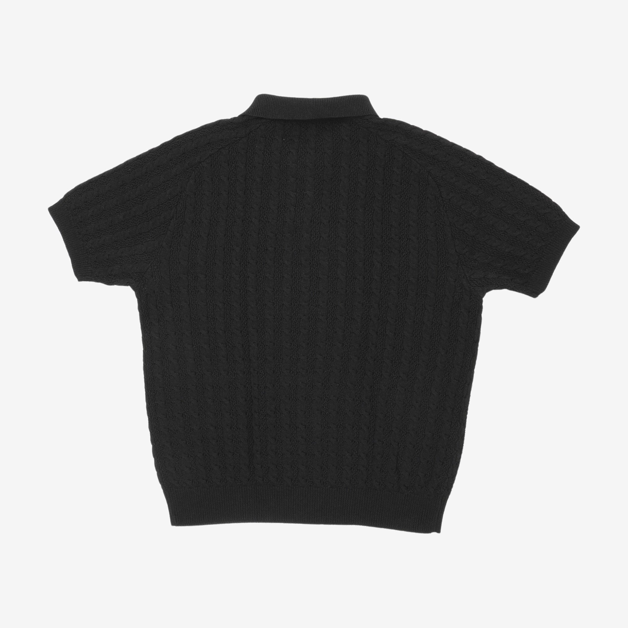 Cable Knit Polo