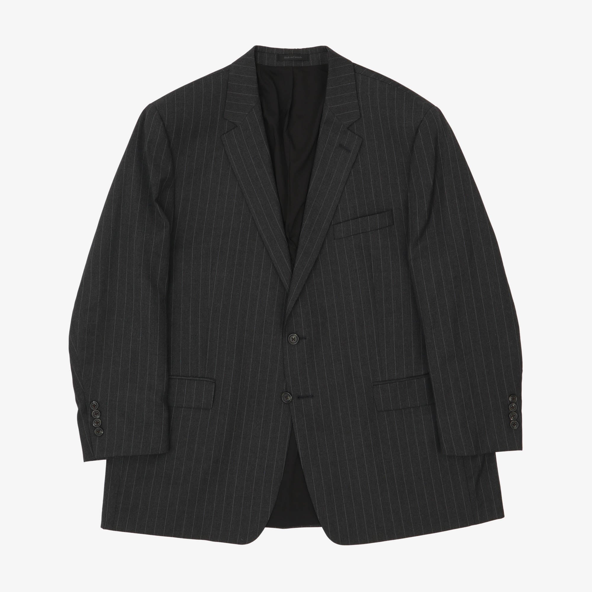 Pinstripe Wool Suit