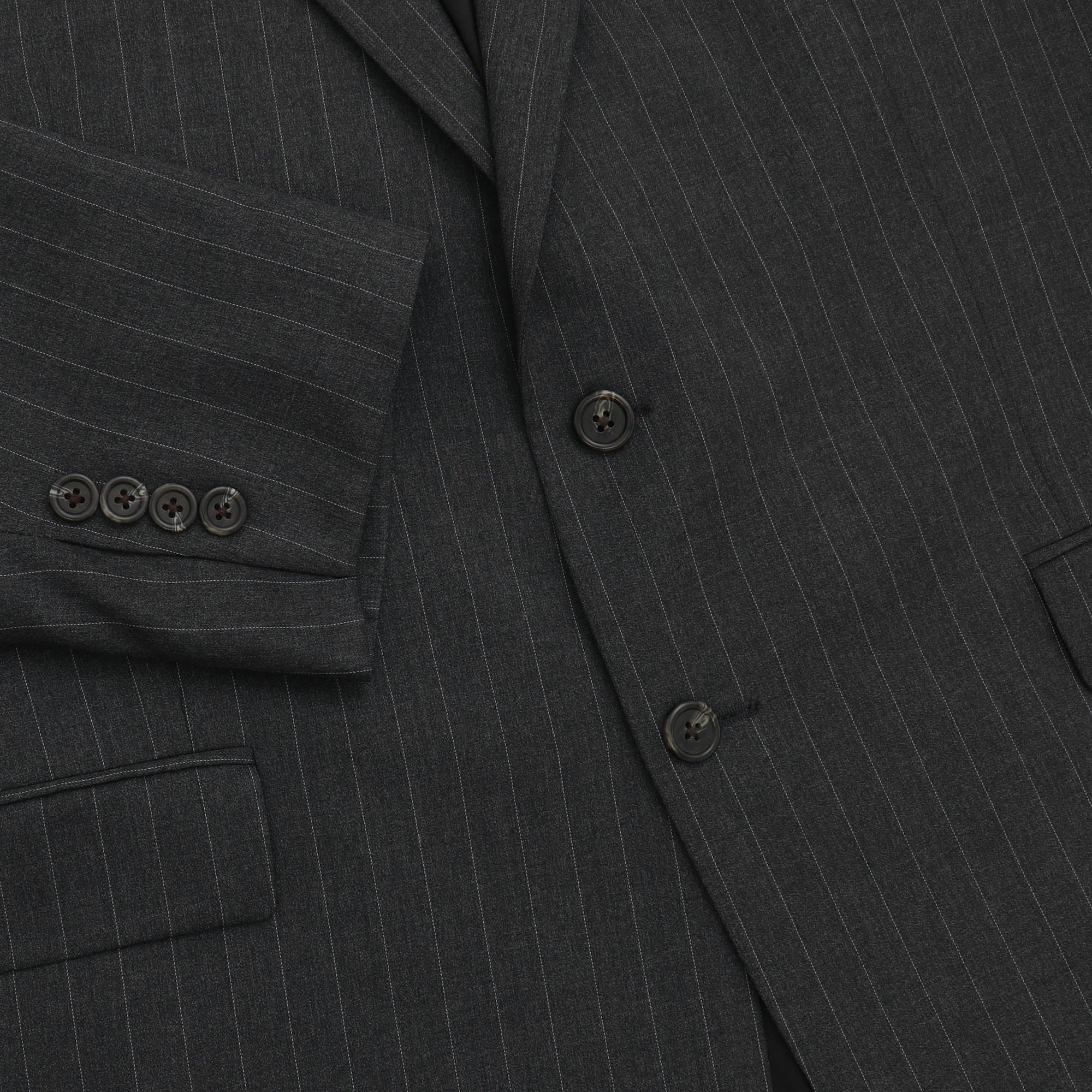 Pinstripe Wool Suit