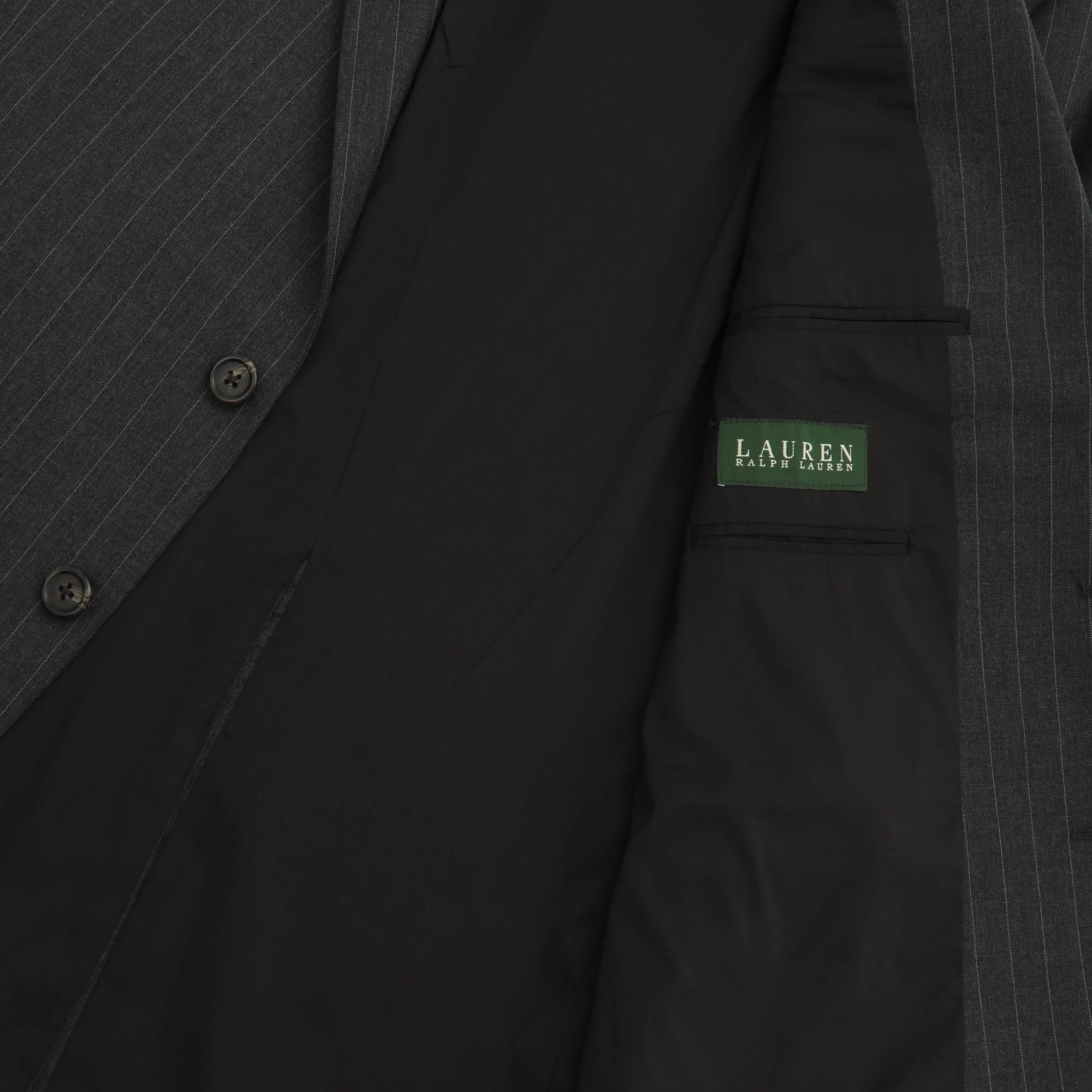 Pinstripe Wool Suit
