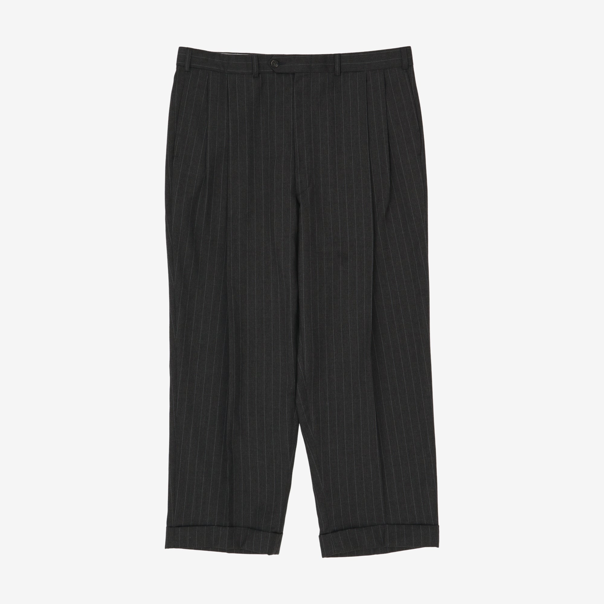 Pinstripe Wool Suit