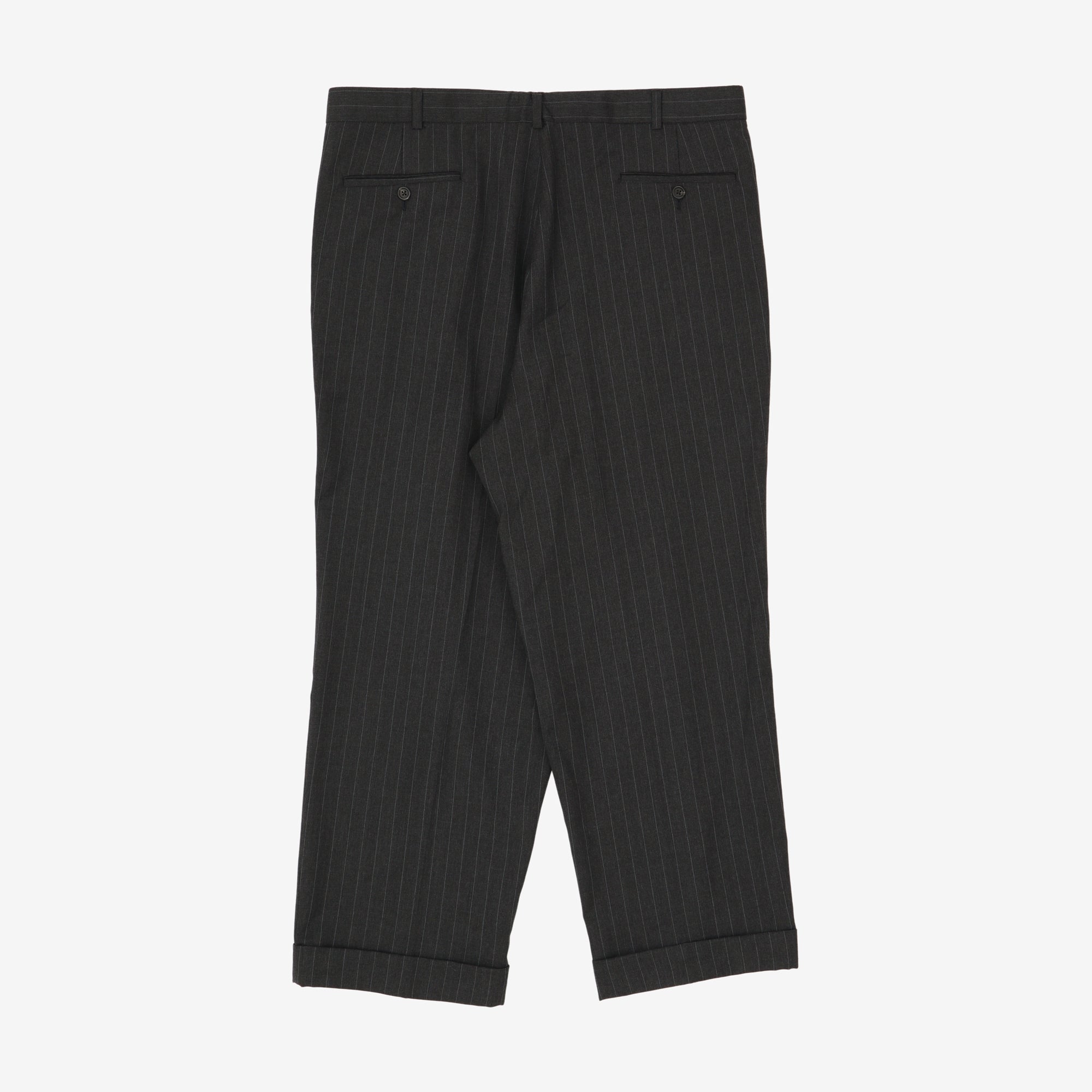 Pinstripe Wool Suit