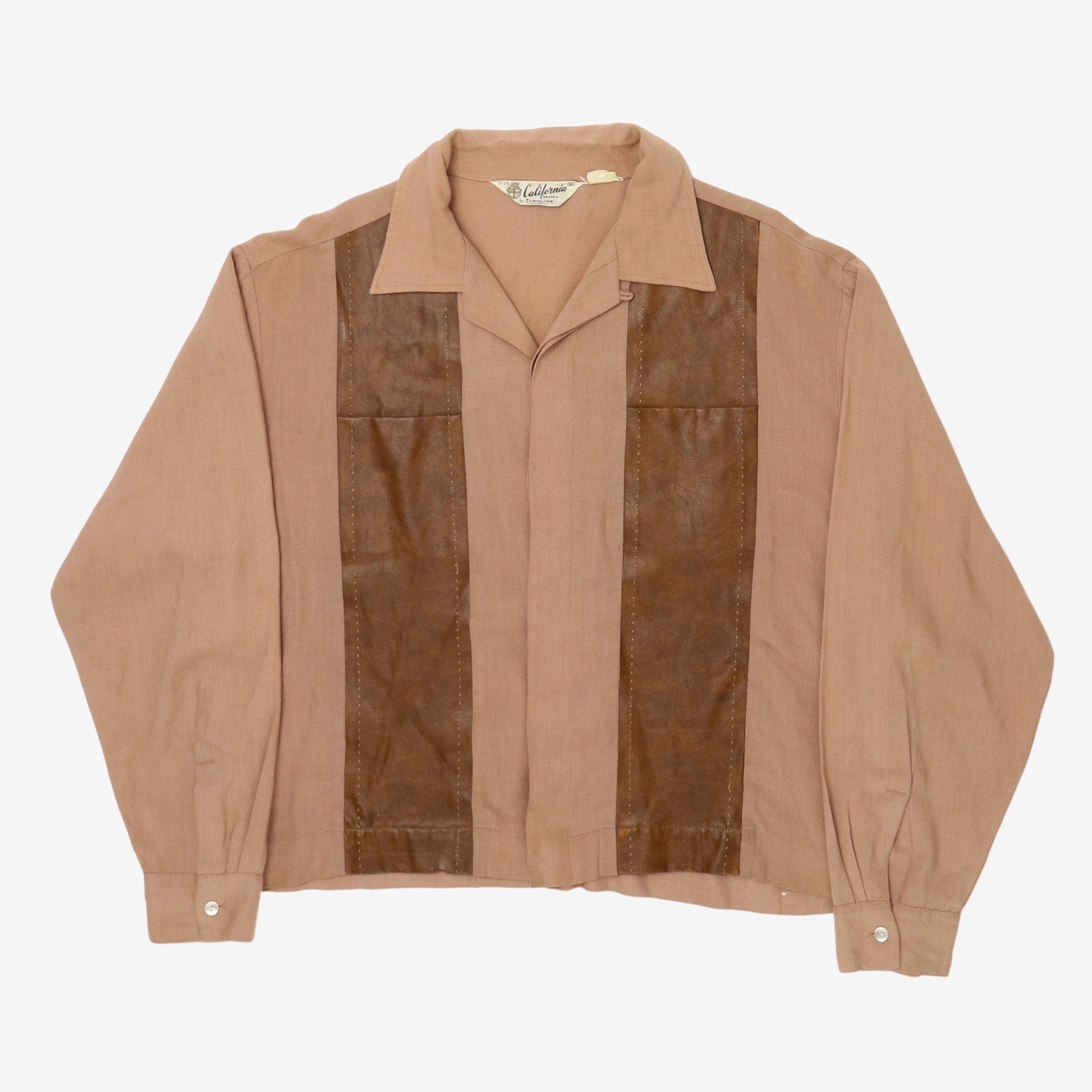 1950s Leather Panelled Shirt