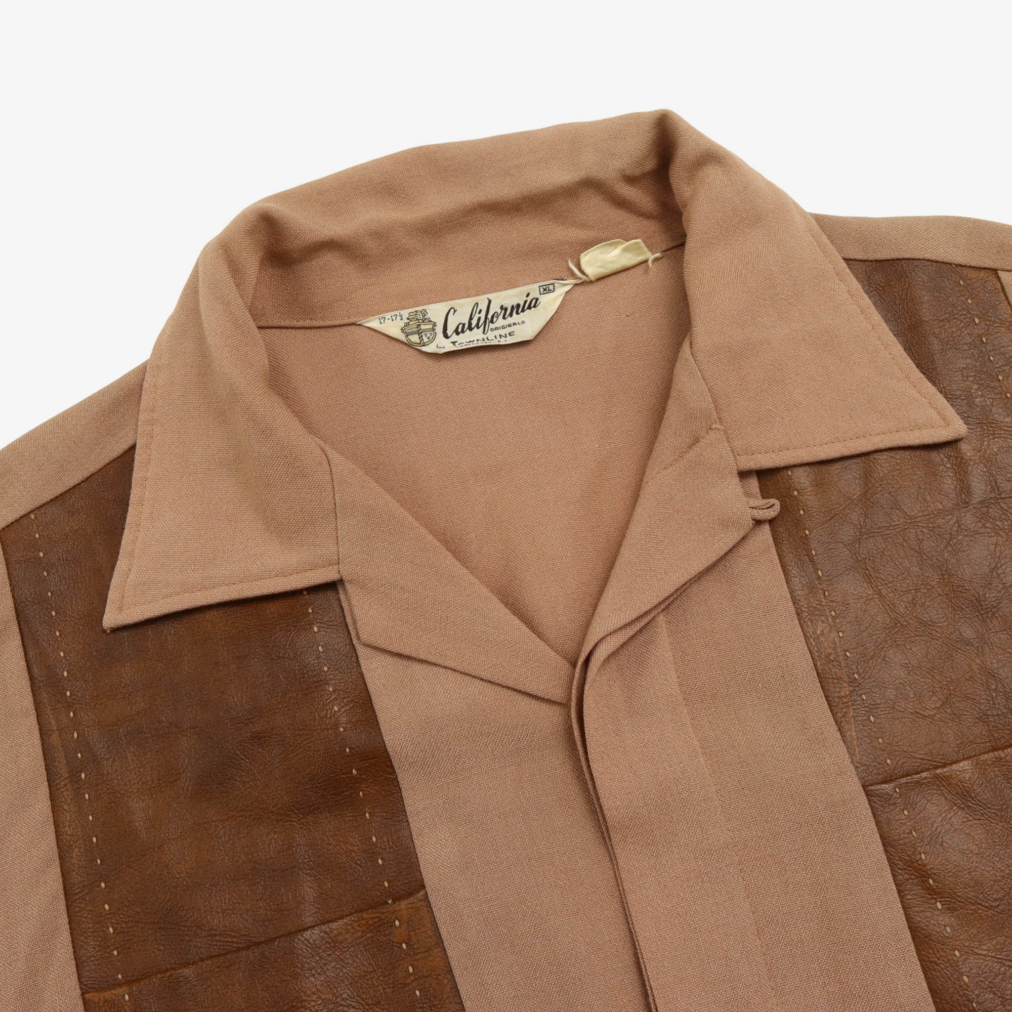 1950s Leather Panelled Shirt