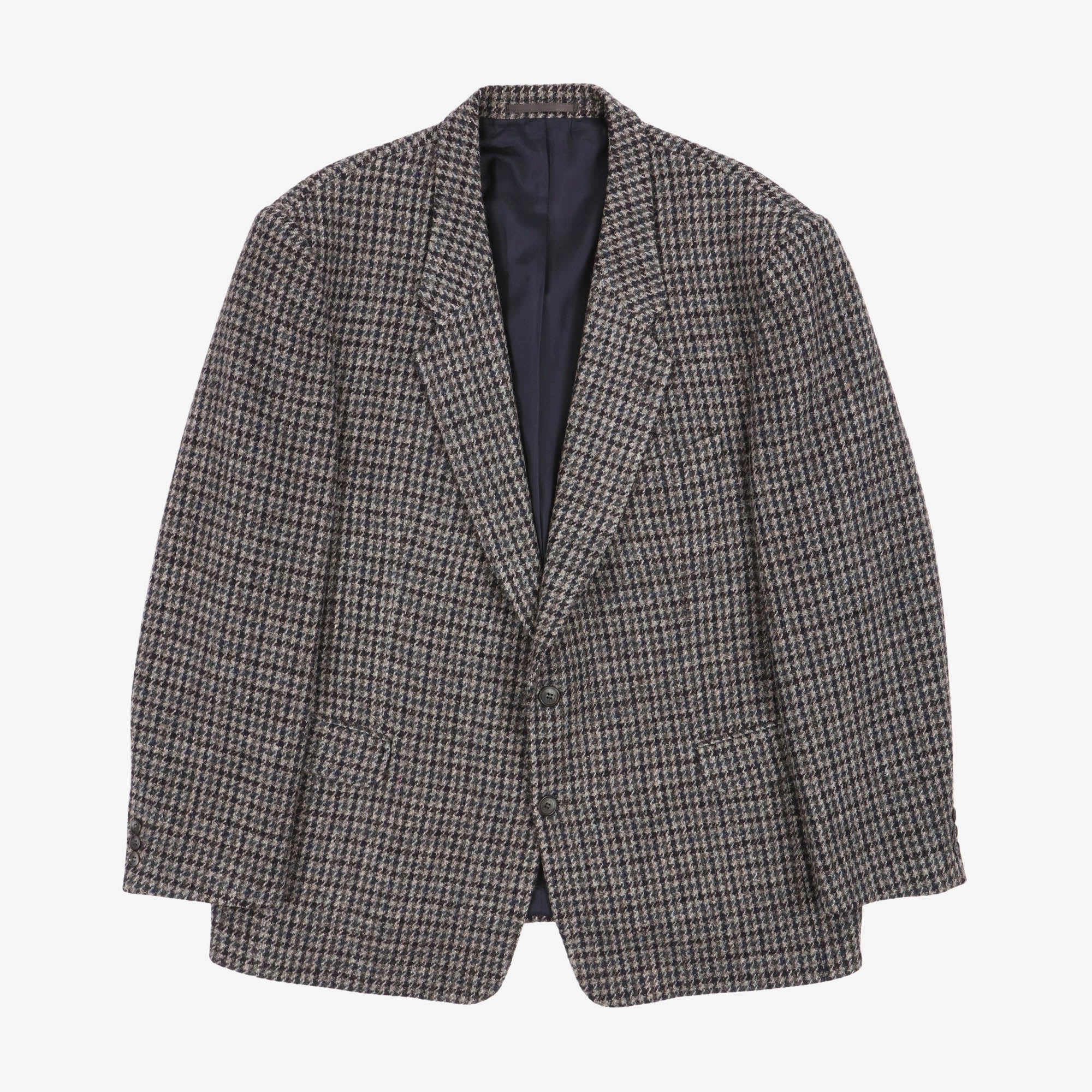 Houndstooth Wool Blazer