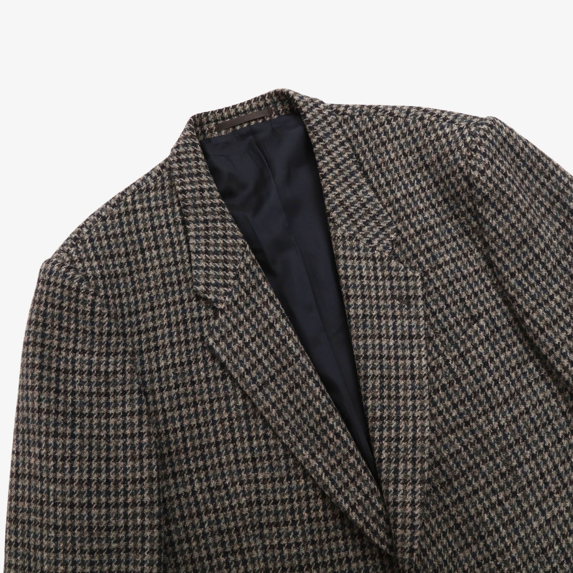 Houndstooth Wool Blazer