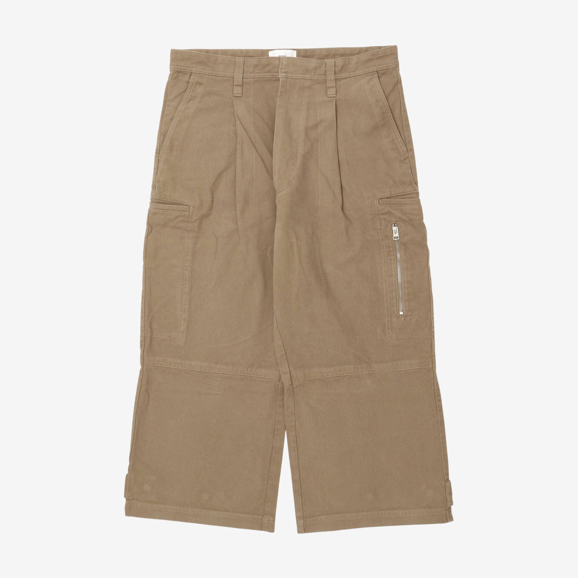 Wide Leg Pleated Cargo Pants (37W X 25L)