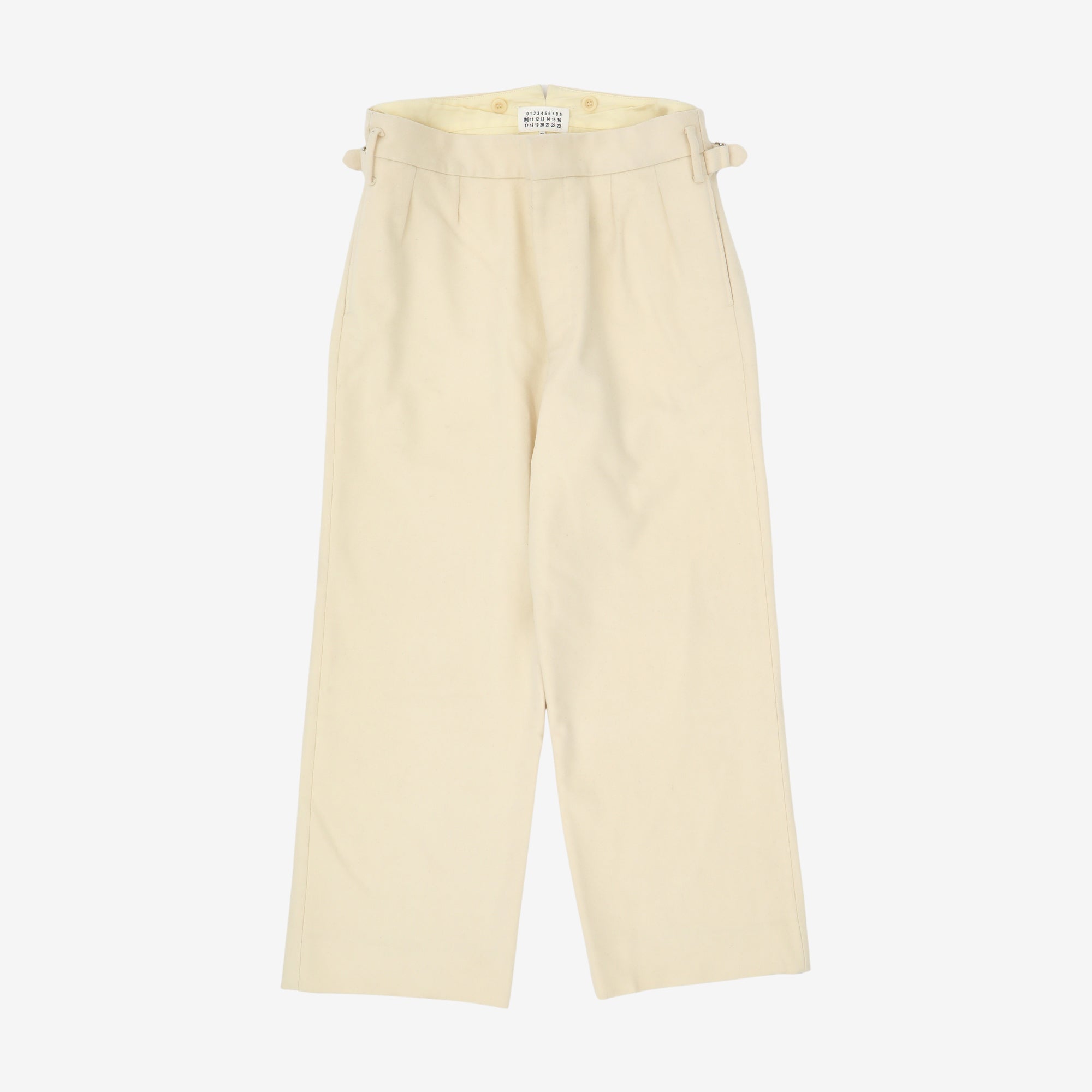 Flannel High Waisted Trousers (38W X 28L)