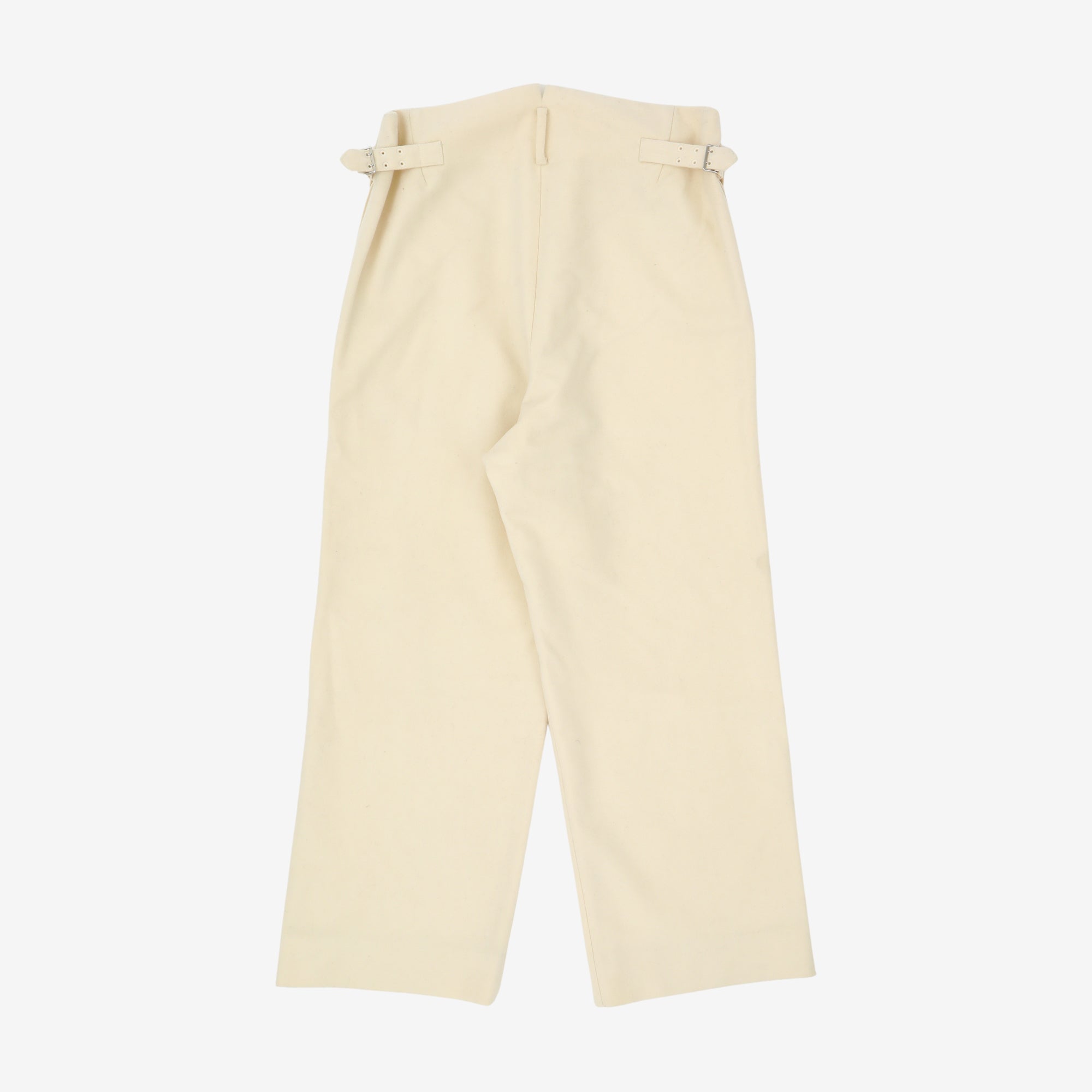 Flannel High Waisted Trousers (38W X 28L)