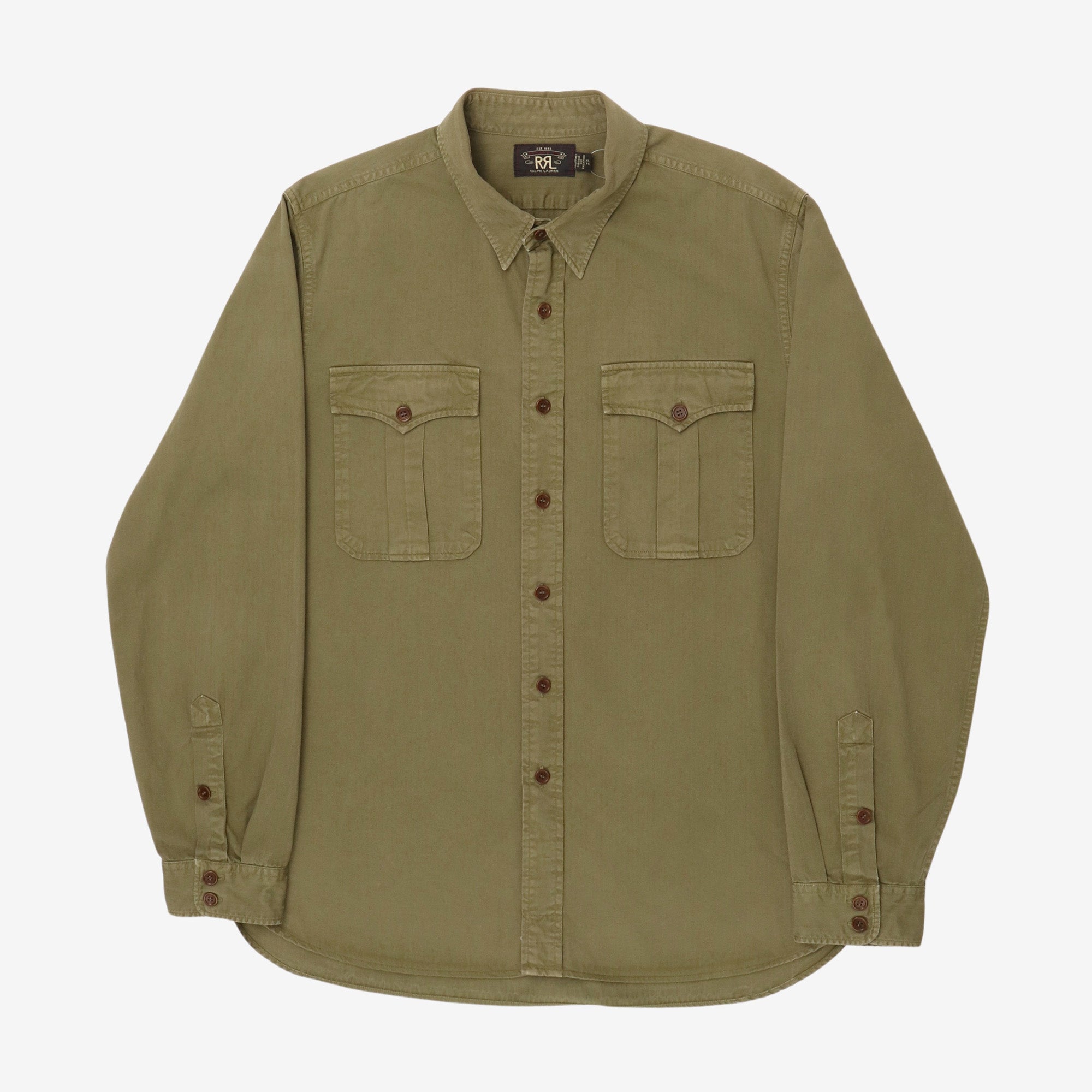 Herringbone Twill Overshirt