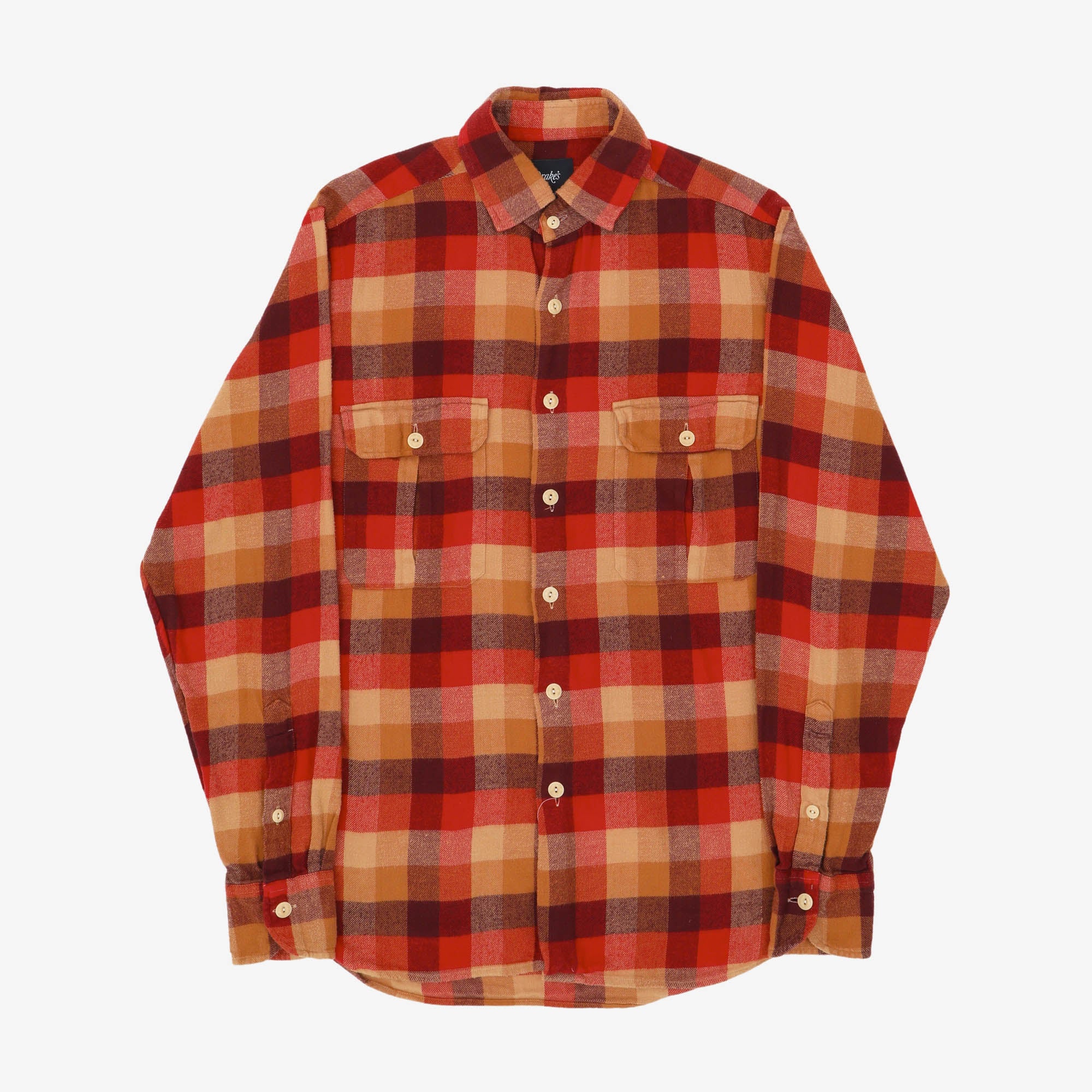 Brushed Madras Checked Work Shirt