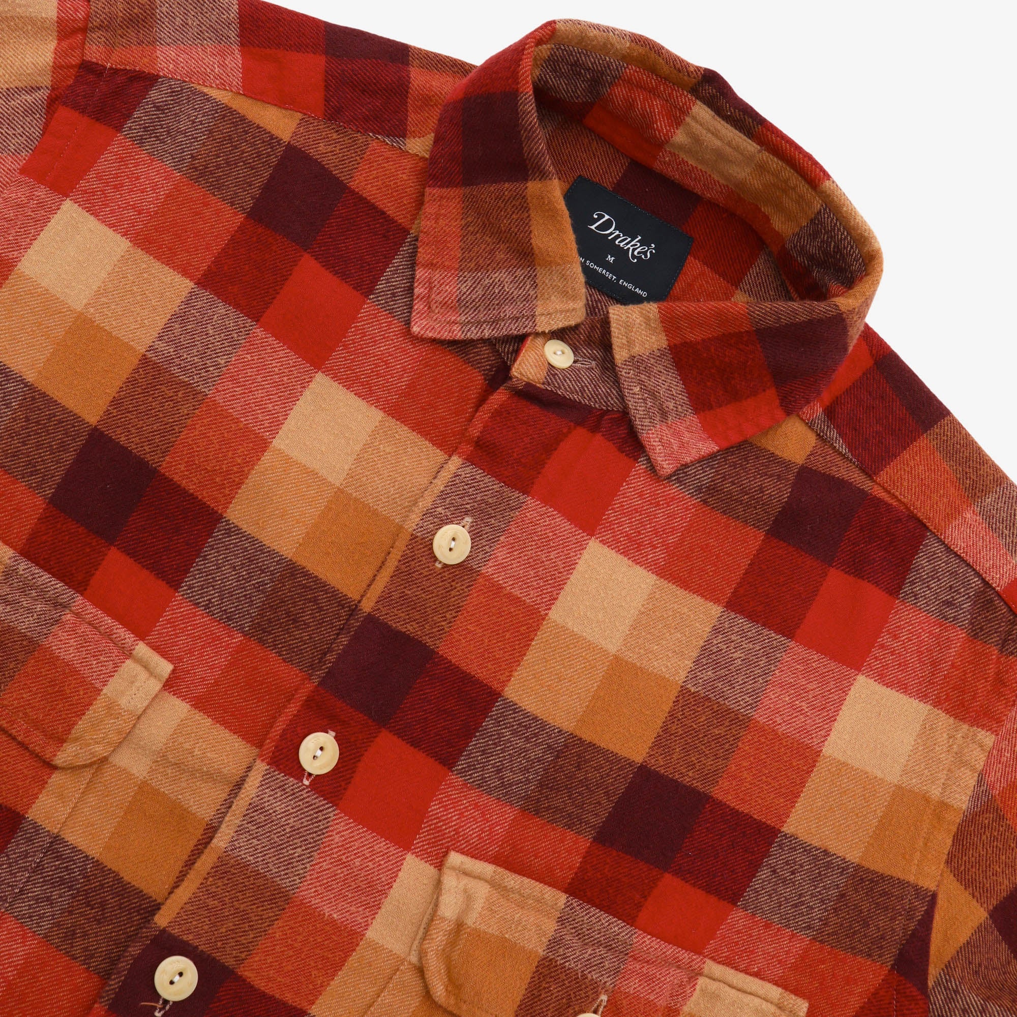 Brushed Madras Checked Work Shirt