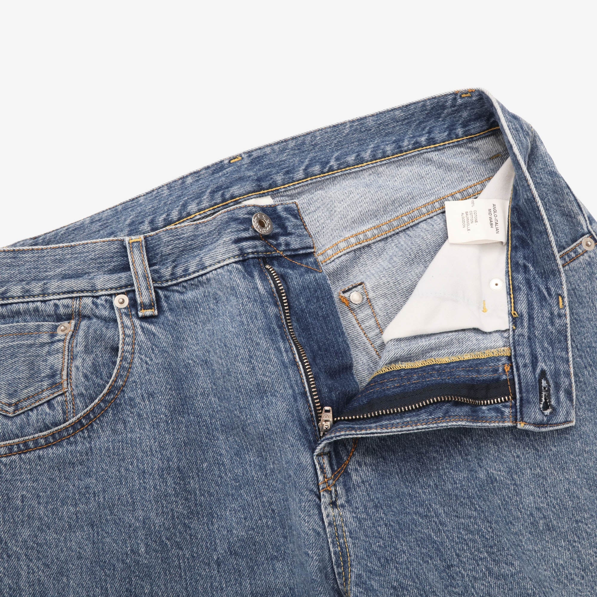 Mid Wash Selvedge Jeans (33W X 29L)