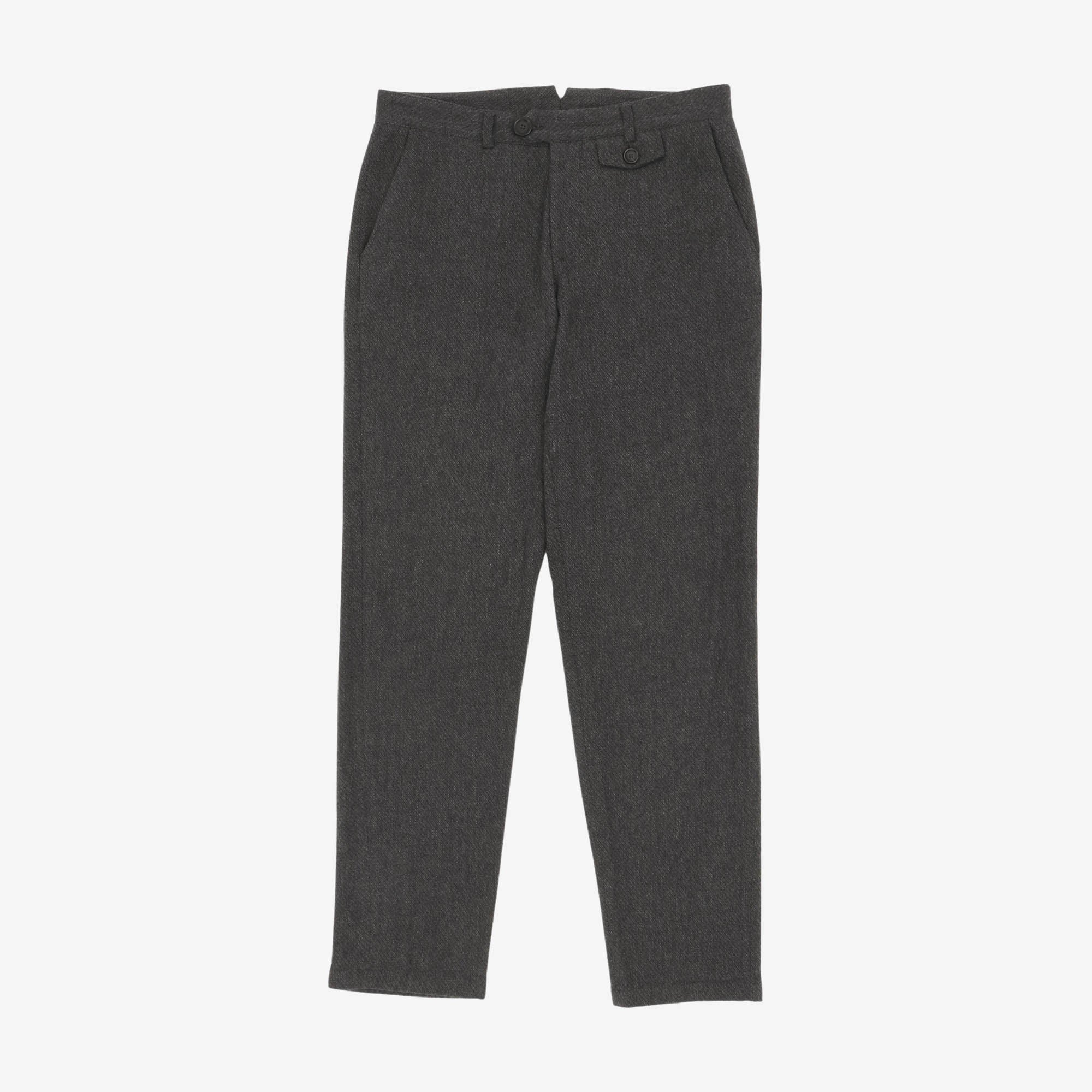 Fishtail Herringbone Trousers (32W X 31.5L)