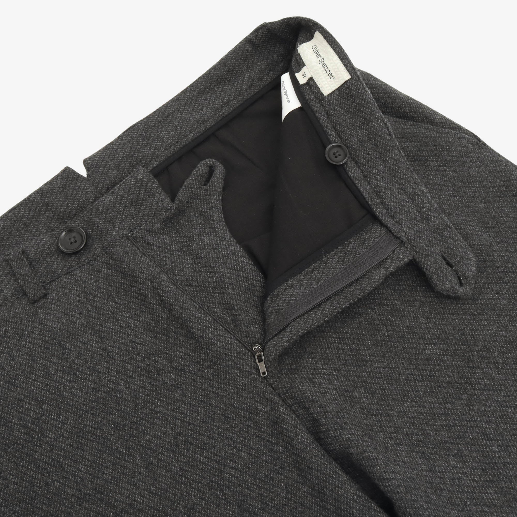 Fishtail Herringbone Trousers (32W X 31.5L)