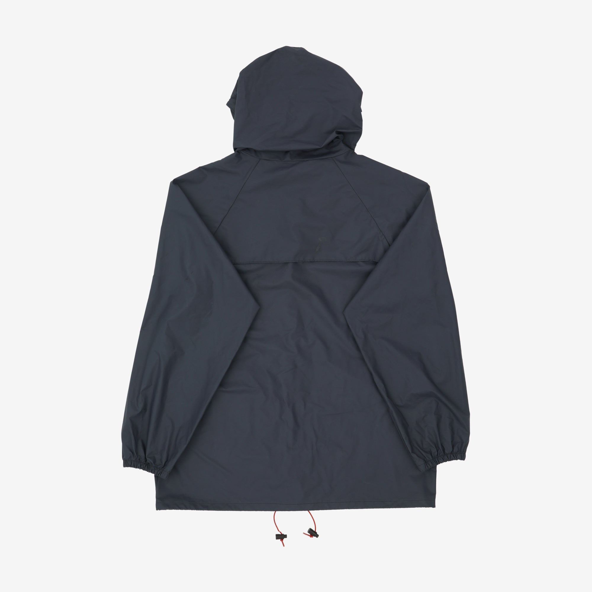 Vintage PVC Nylon Vented Hooded Rain Coat