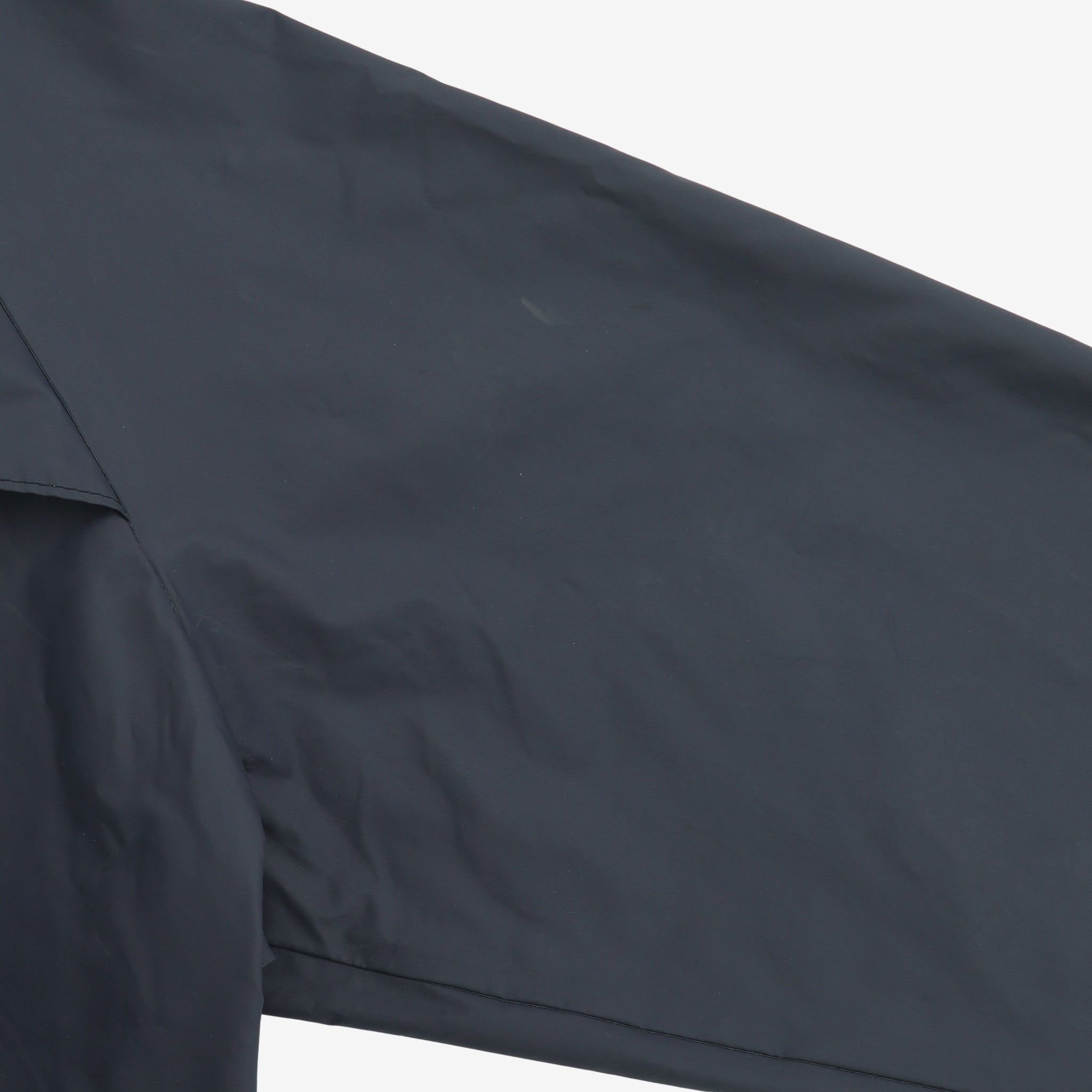 Vintage PVC Nylon Vented Hooded Rain Coat