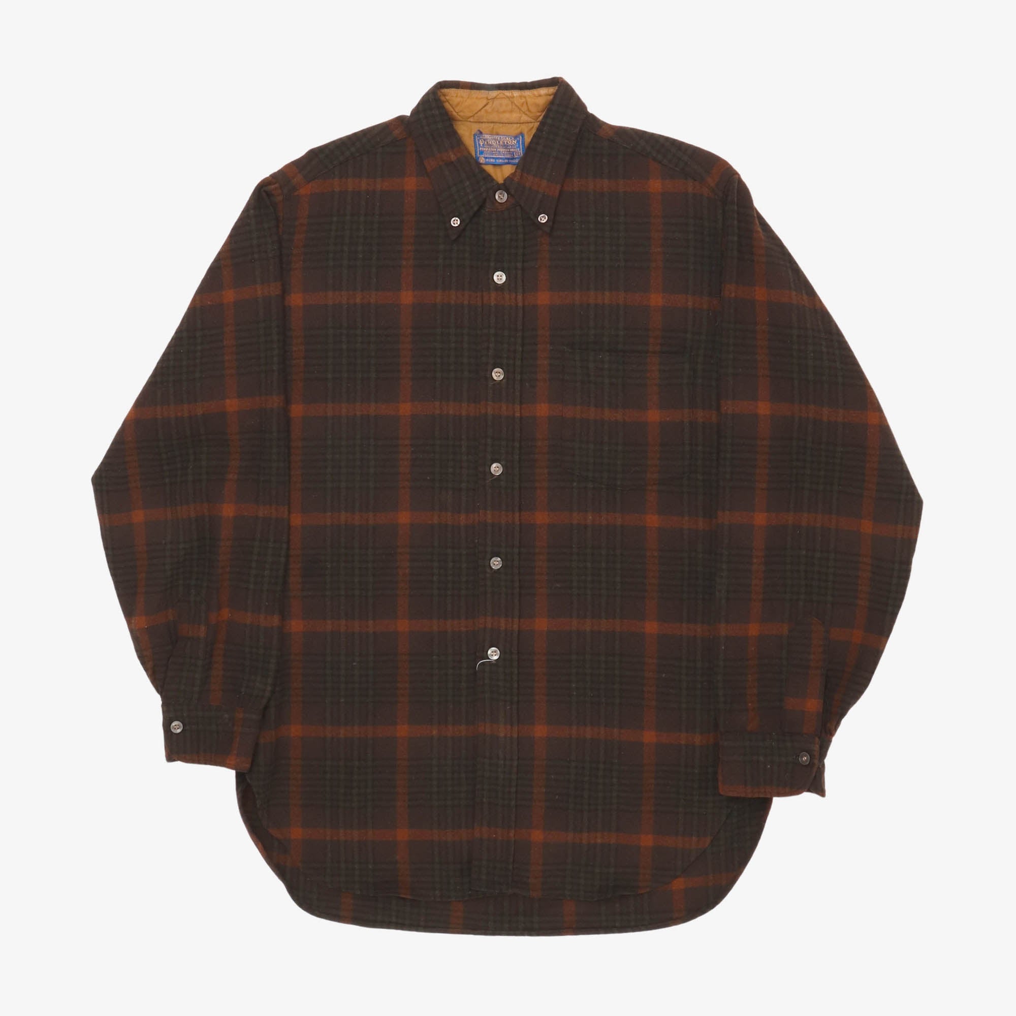 Vintage 1960s Check Flannel Shirt
