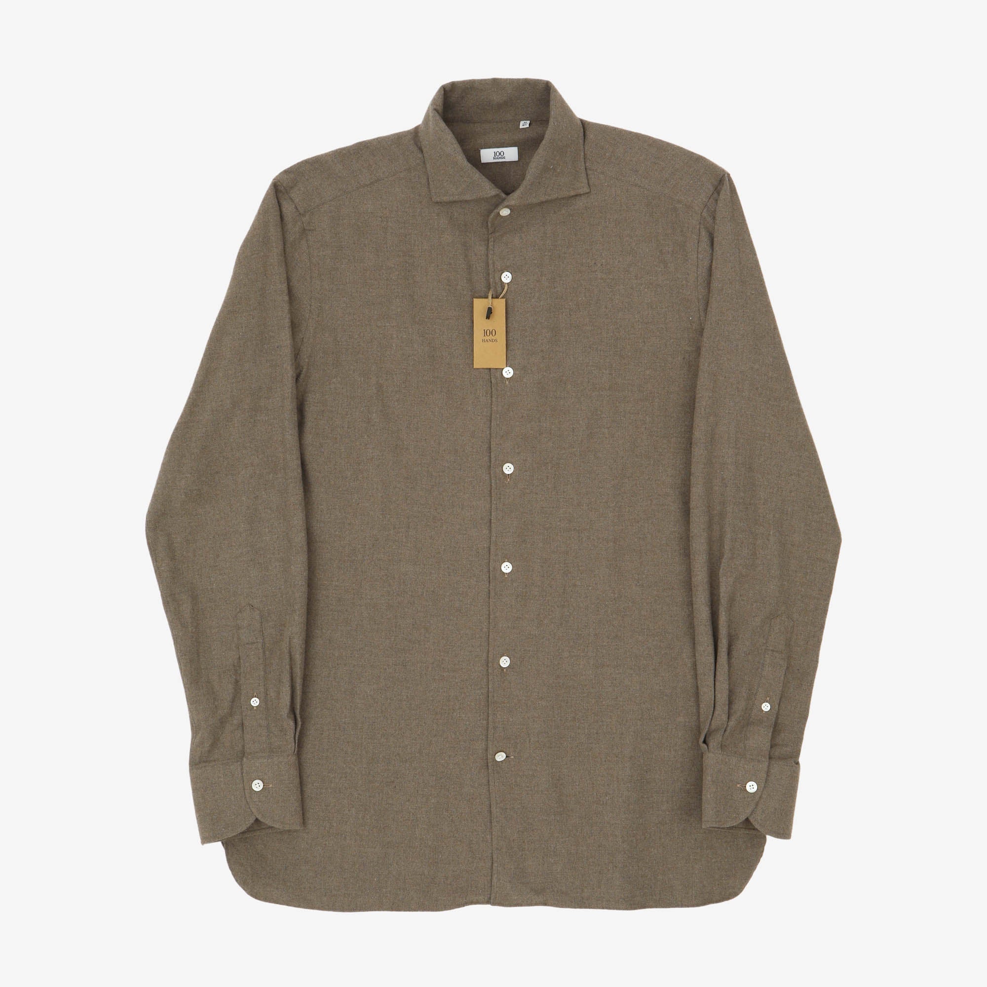 Herringbone Flannel Cutaway Shirt