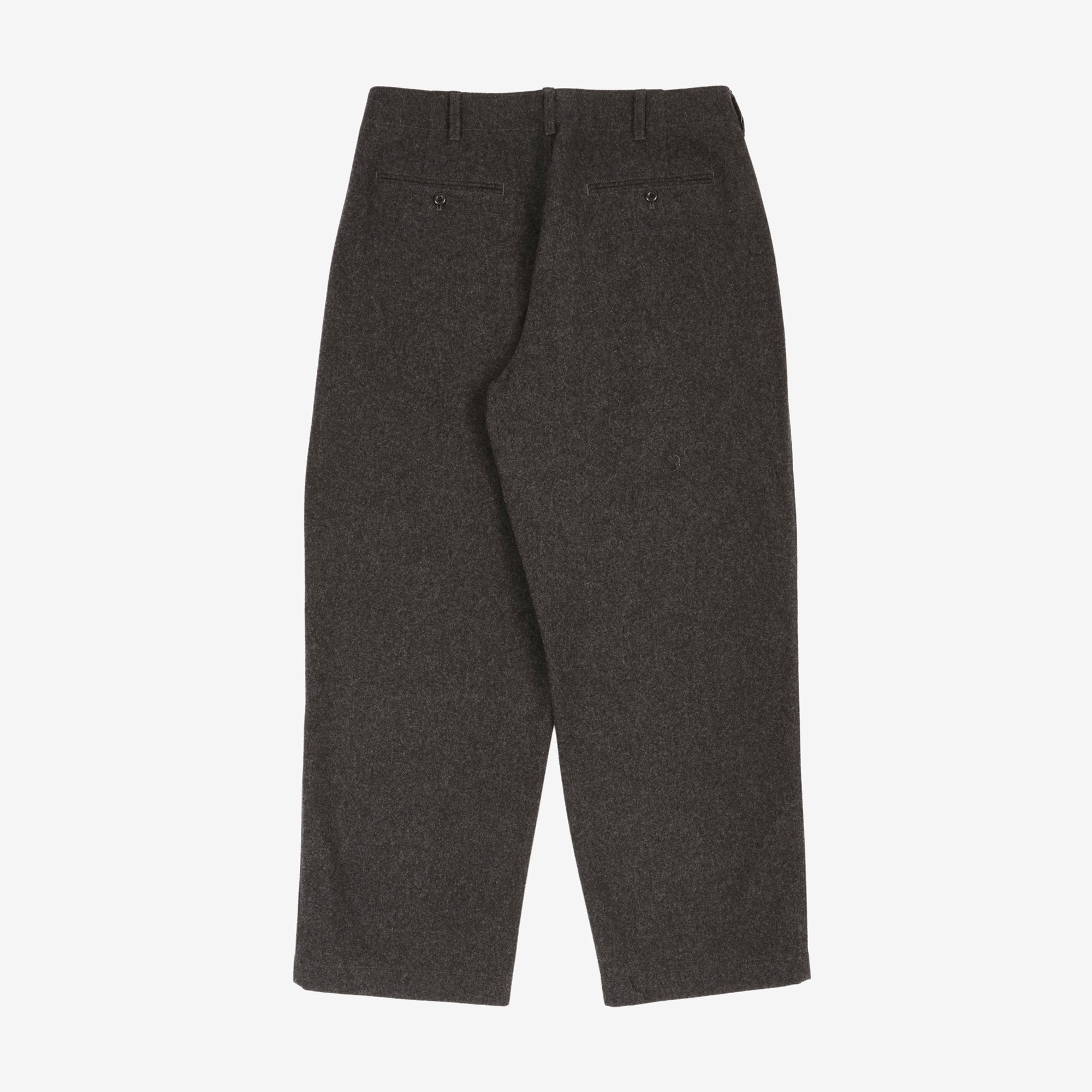 Loose Pleated Wool Blend Pants (33W X 30L)