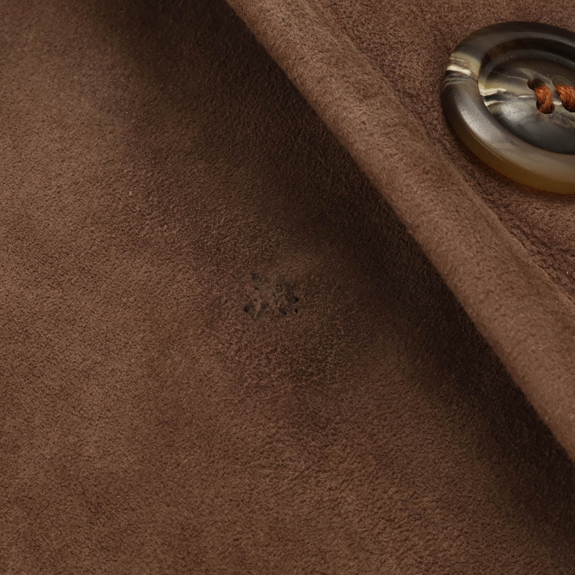 1970s Shearling Lined Suede DB Overcoat