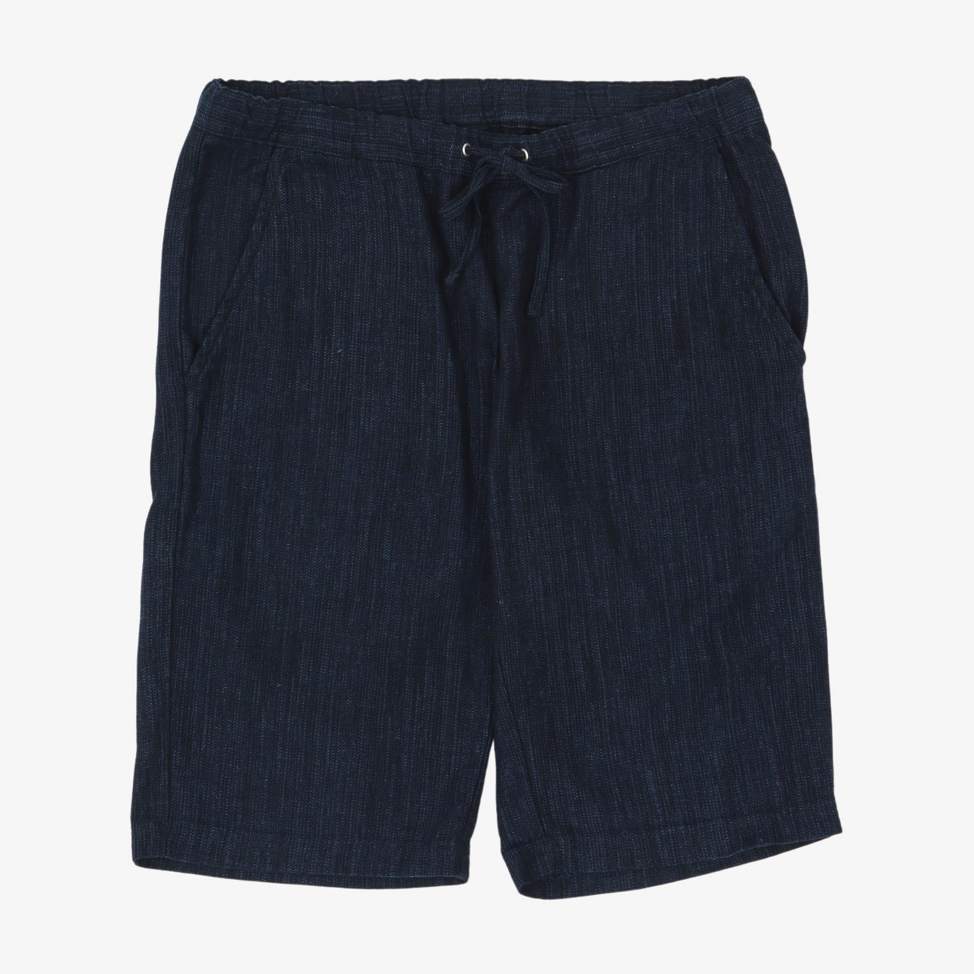 Indigo Jacquard Short