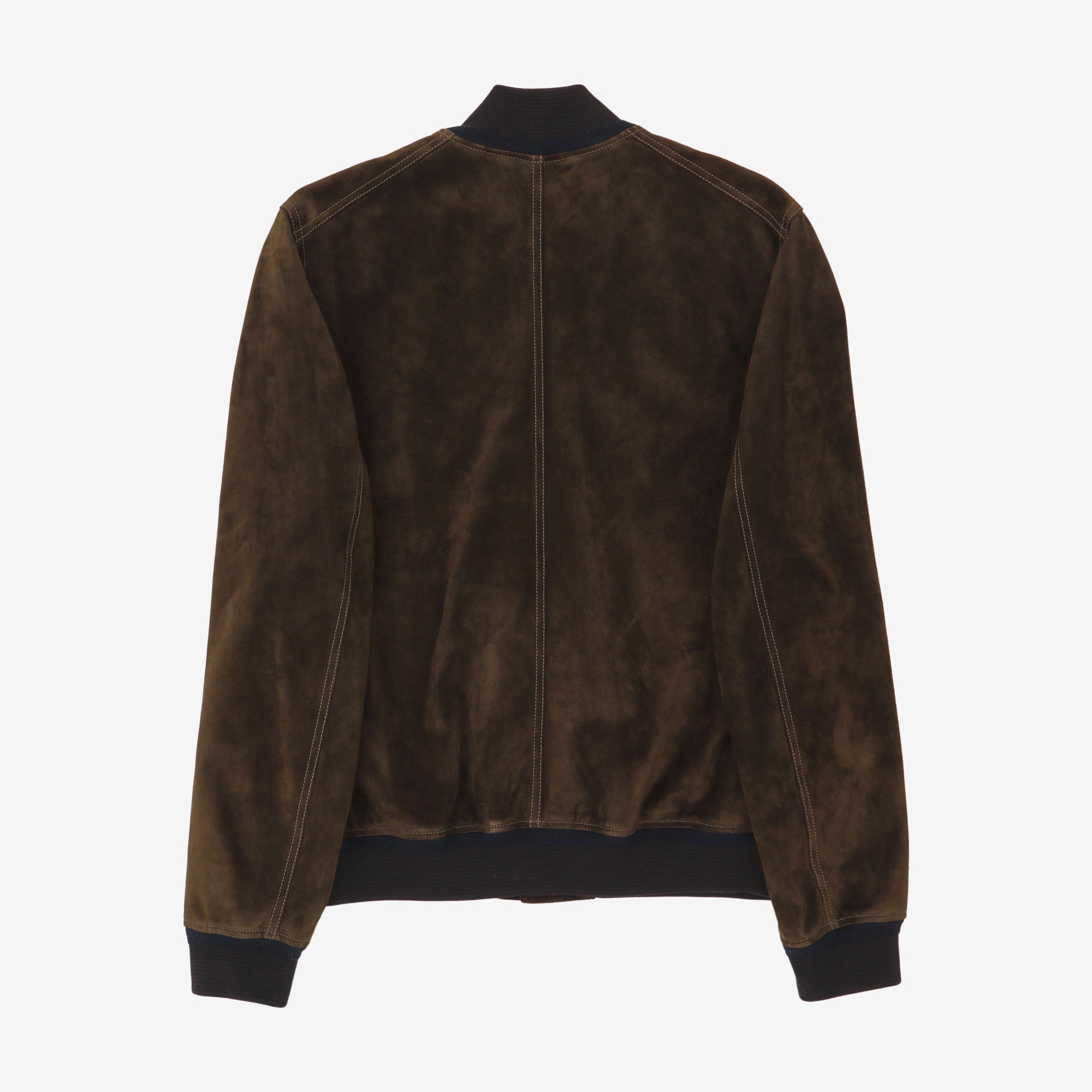 Calf Suede A-2 Bomber Jacket