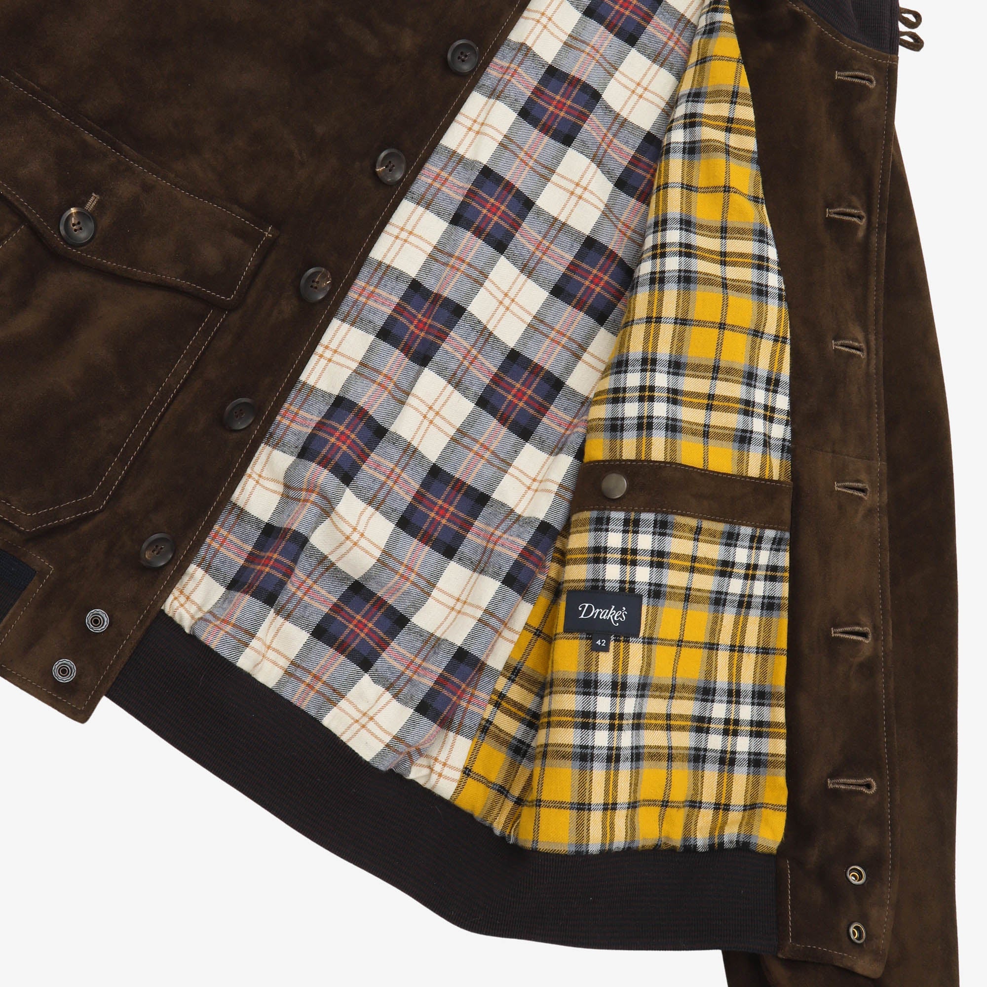 Calf Suede A-2 Bomber Jacket