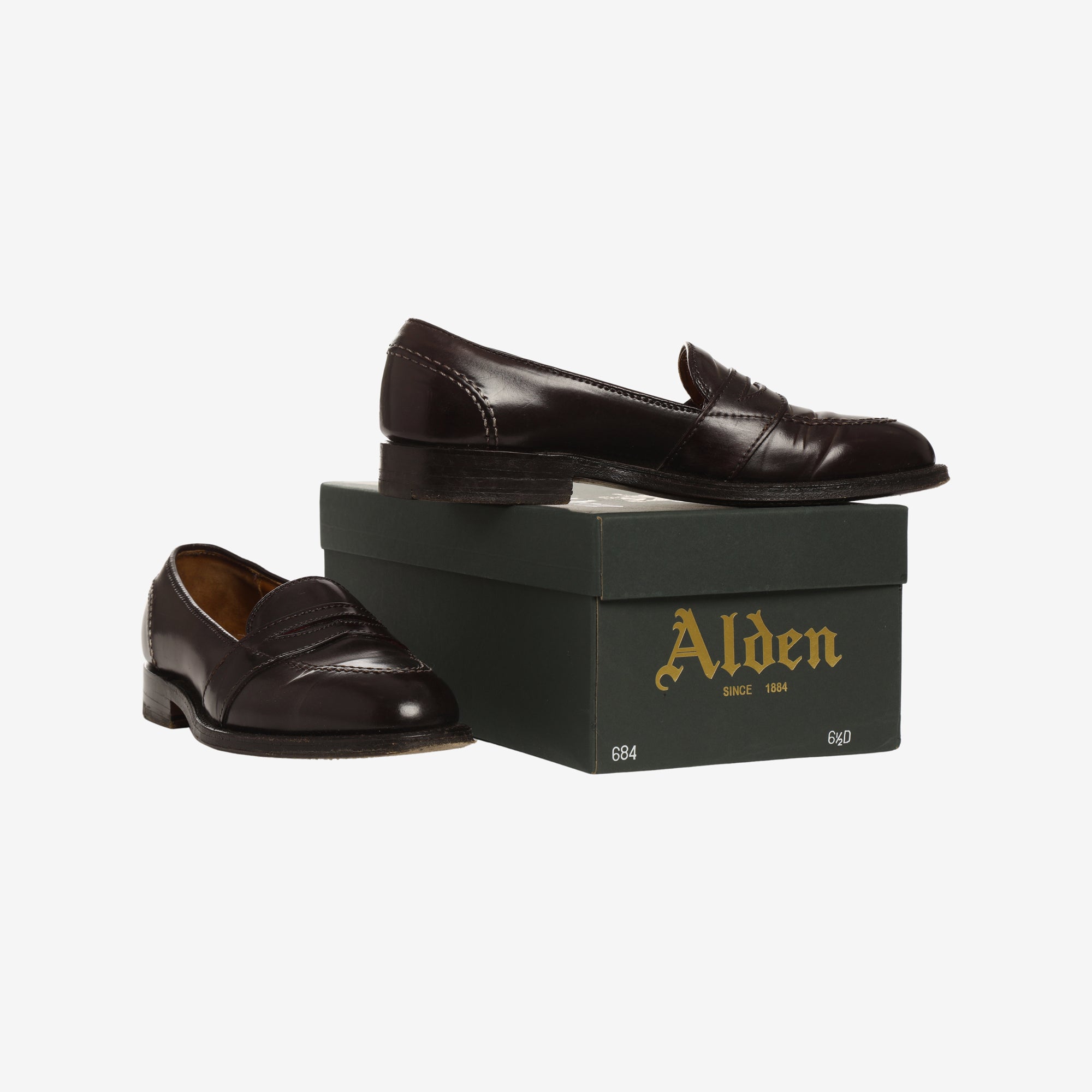 684 Cordovan Full Strap Penny Loafer
