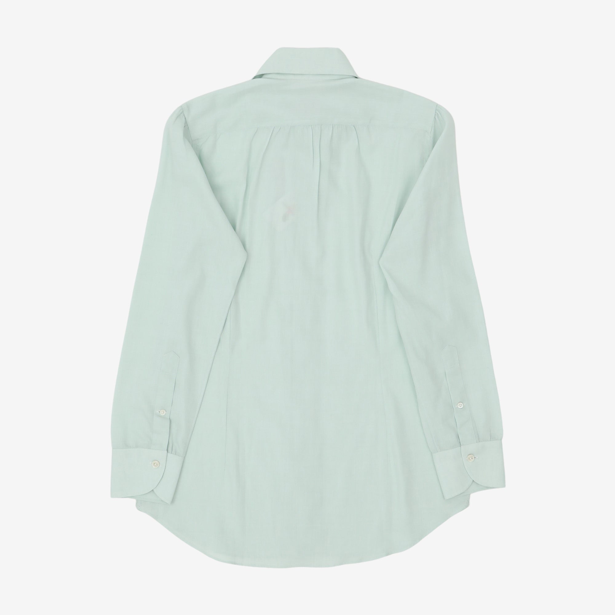 Spread Collar Cotton Shirt