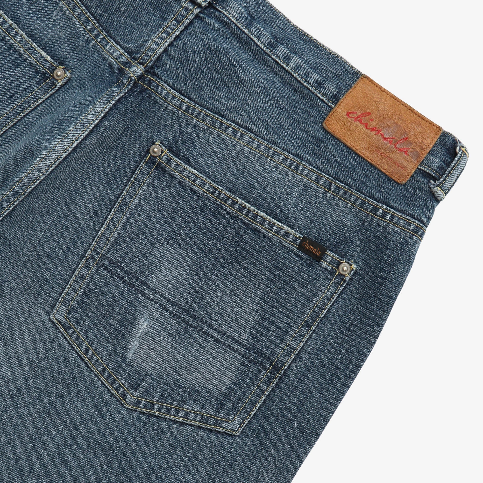 Straight Fit Selvedge Jeans (34W X 26L)