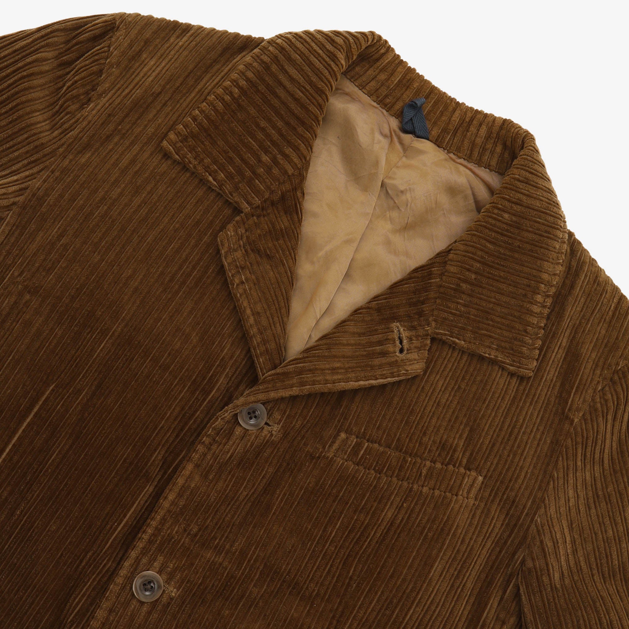 Wale Cord Shirt Collar Jacket