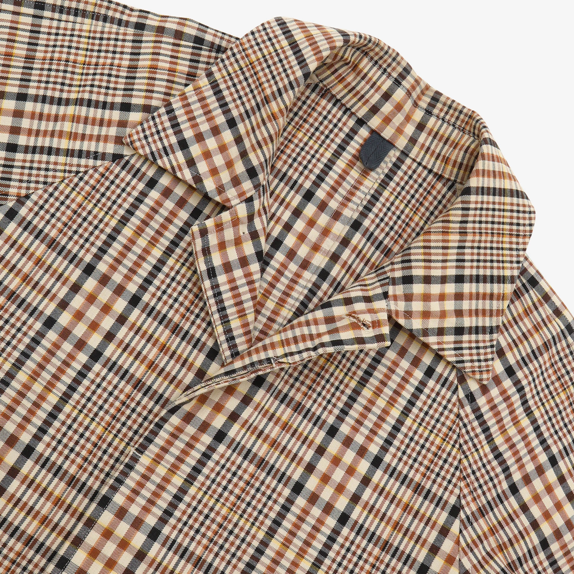 Plaid Flannel Twill Raglan Coat