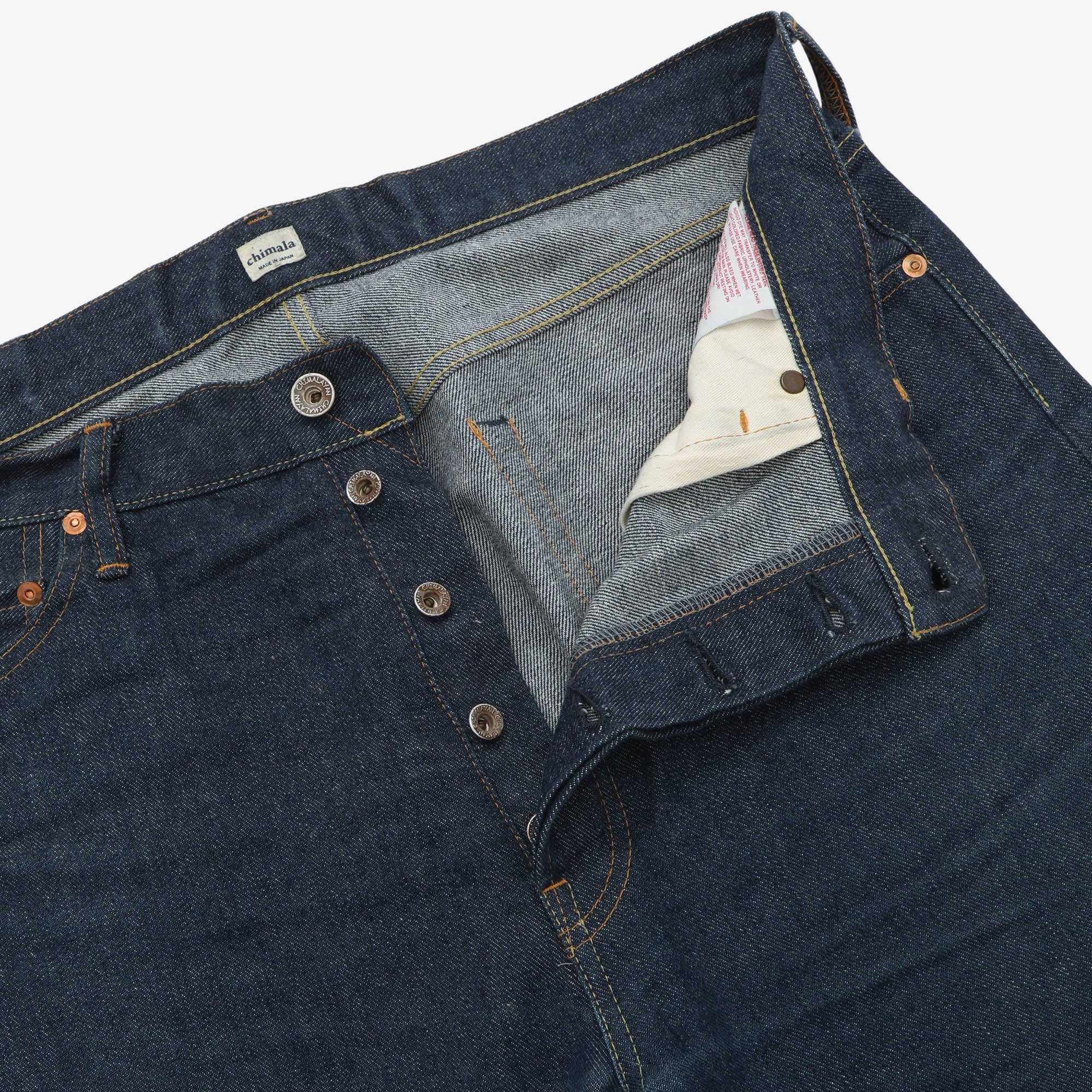 Wide Tapered Cut Selvedge Jeans (34W X 25.5L)