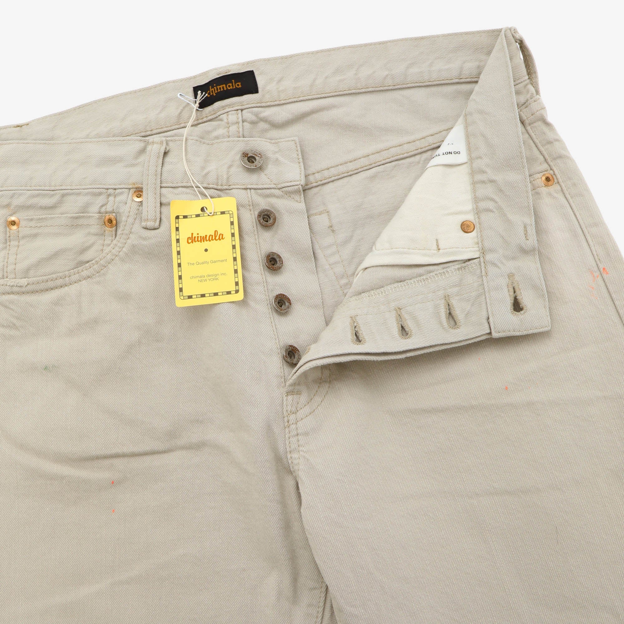 Selvedge Denim Used Ankle Cut Jeans (32W X 26.5L)