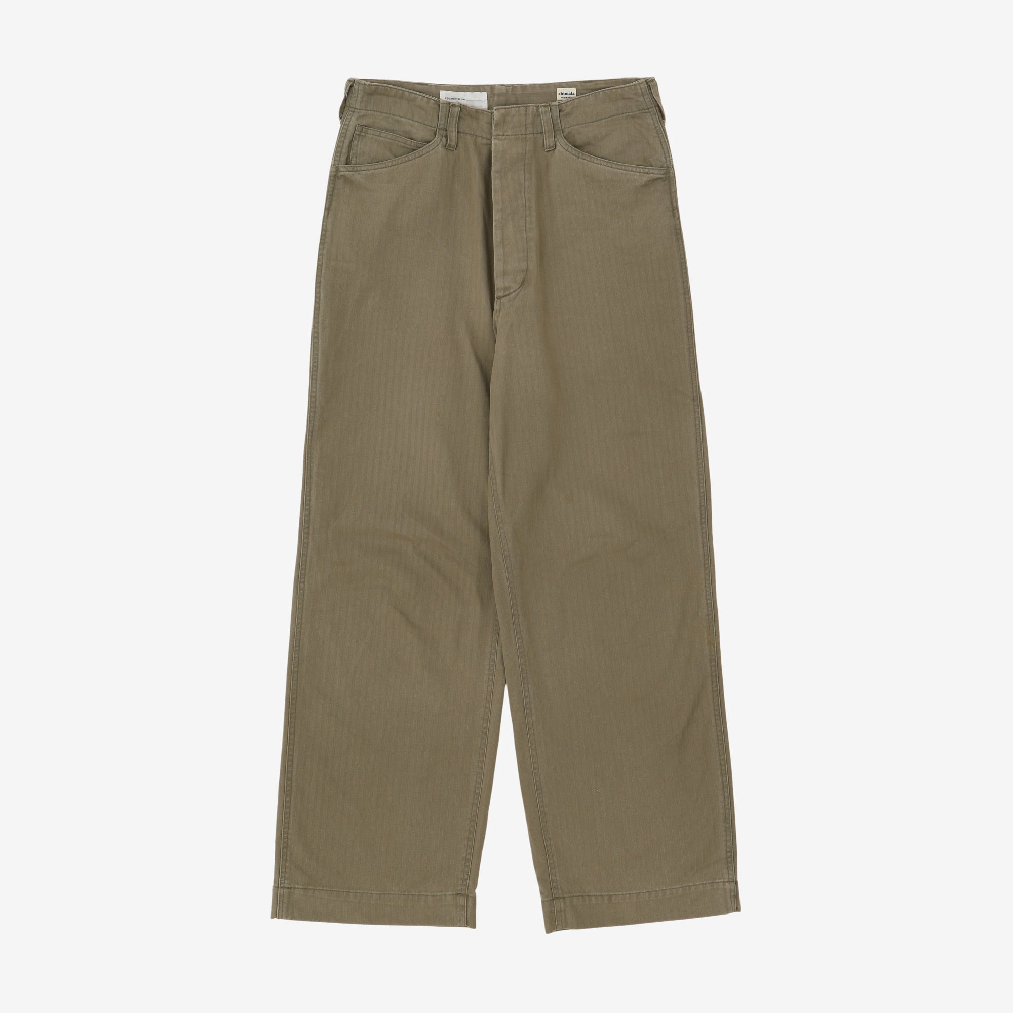 Herringbone Fatigue Chino Pants (31W X 28.5L)