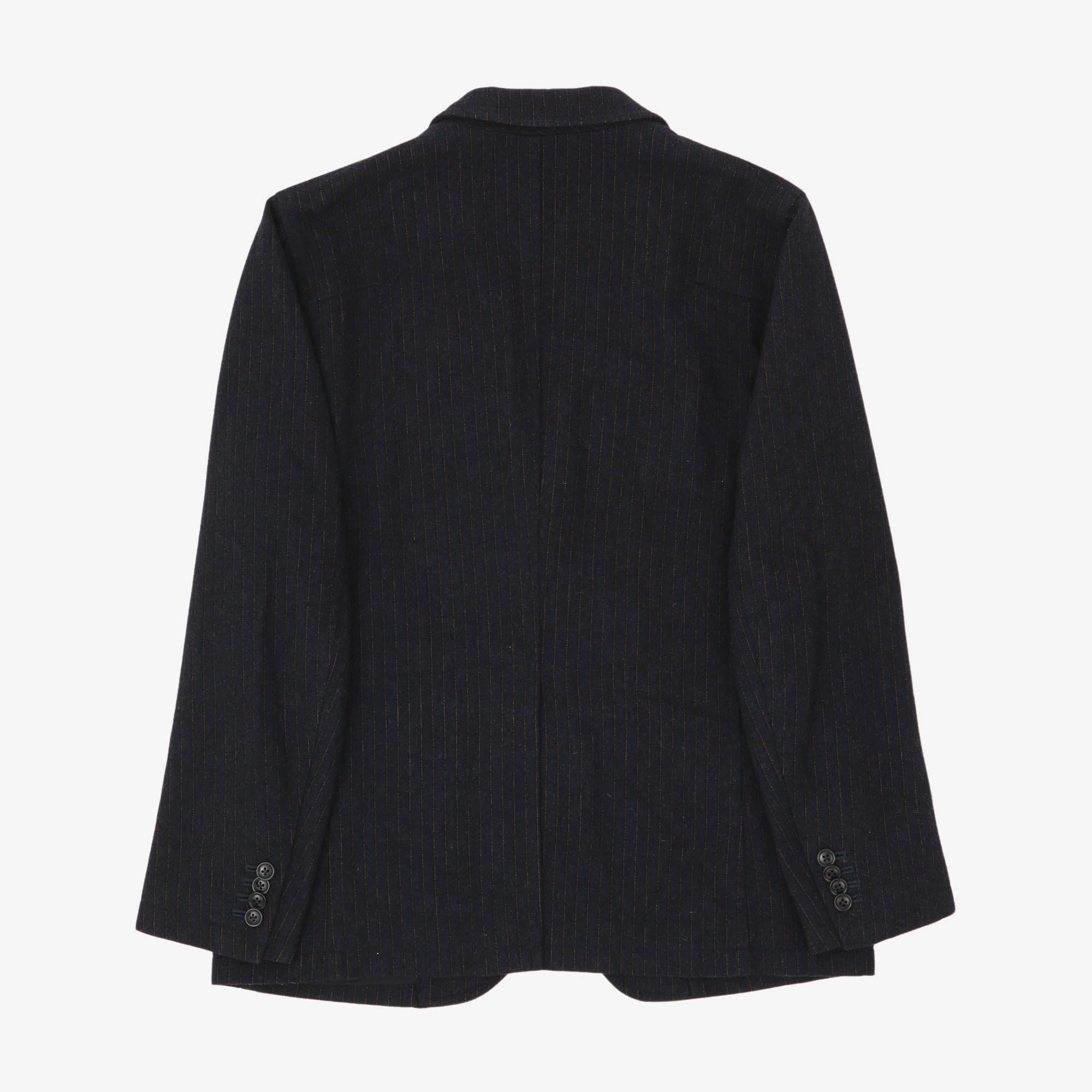 Pinstripe Wool Blend Suit