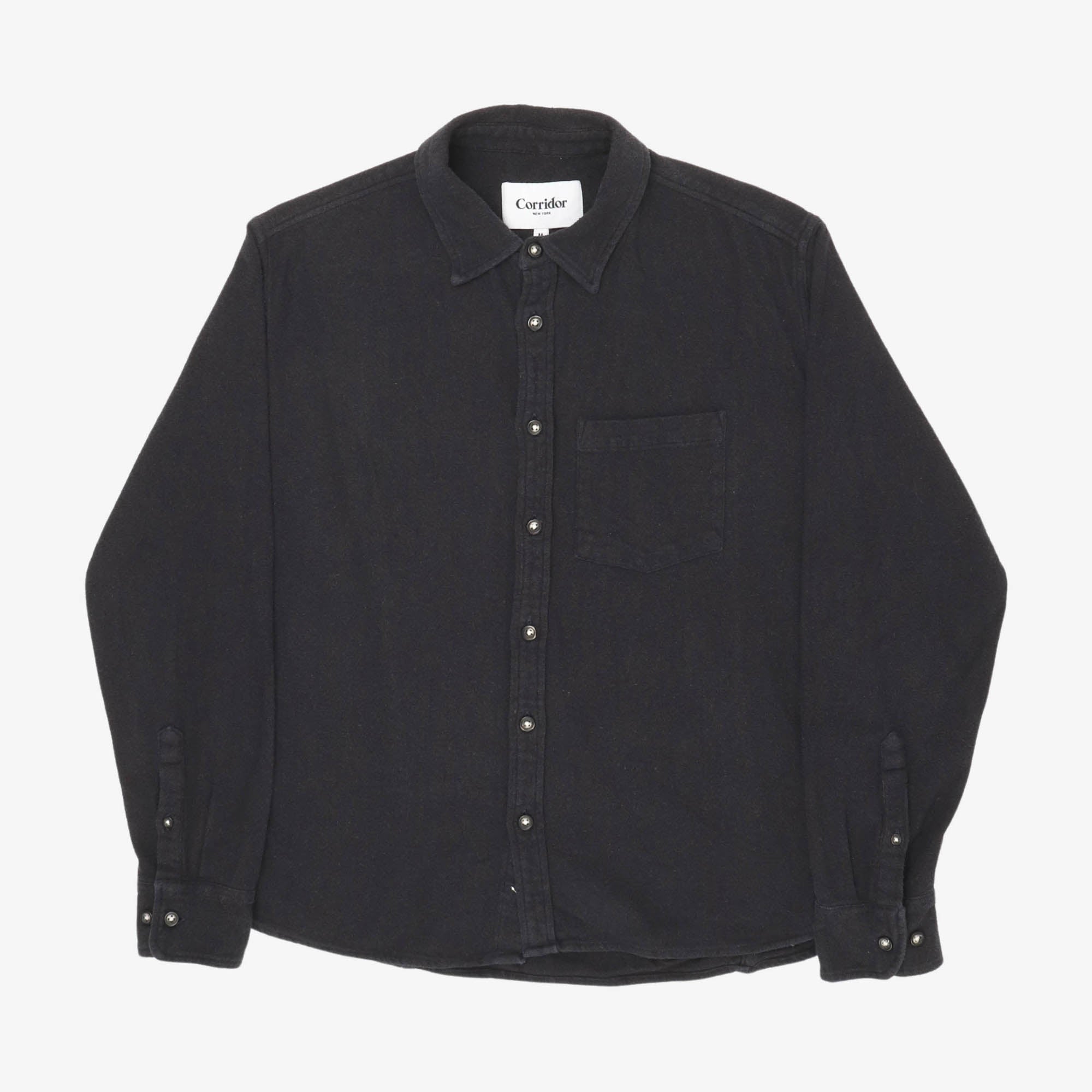 Brushed Plain Flannel Shirt