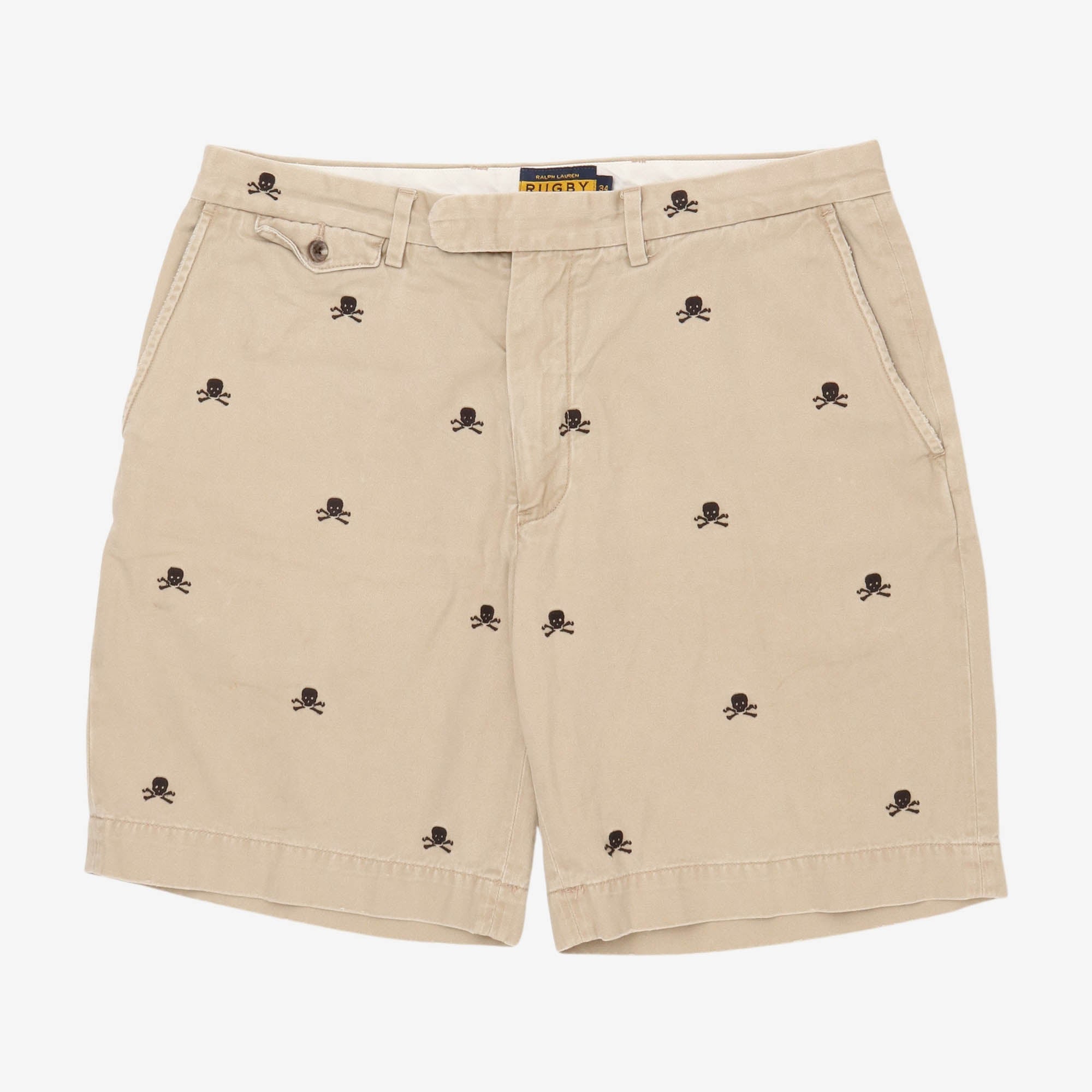 Rugby Skeleton Print Chino Shorts (34W)