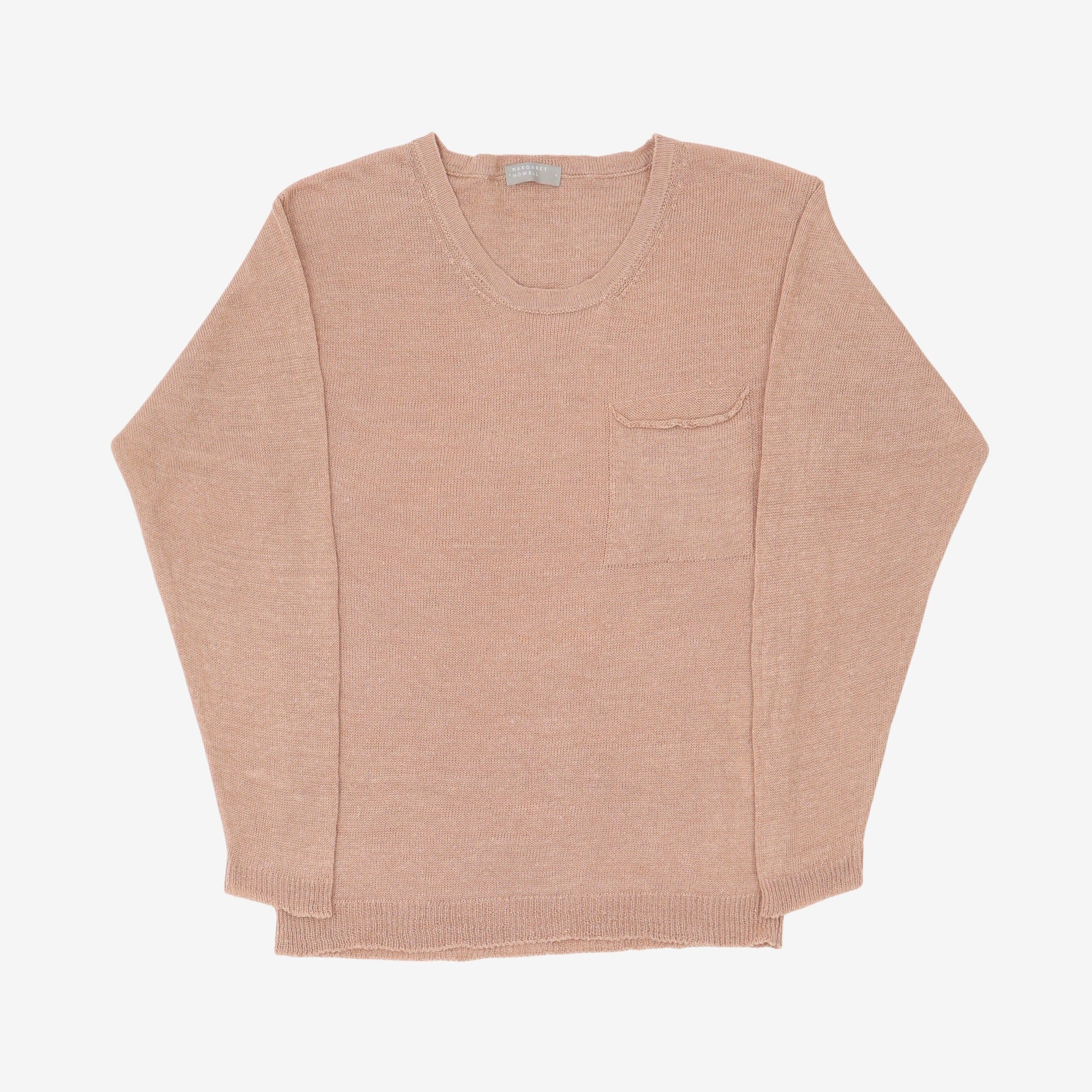 Linen Pocket Knit Sweater