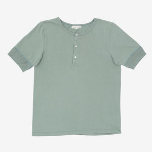 Loopwheeled Henley Top