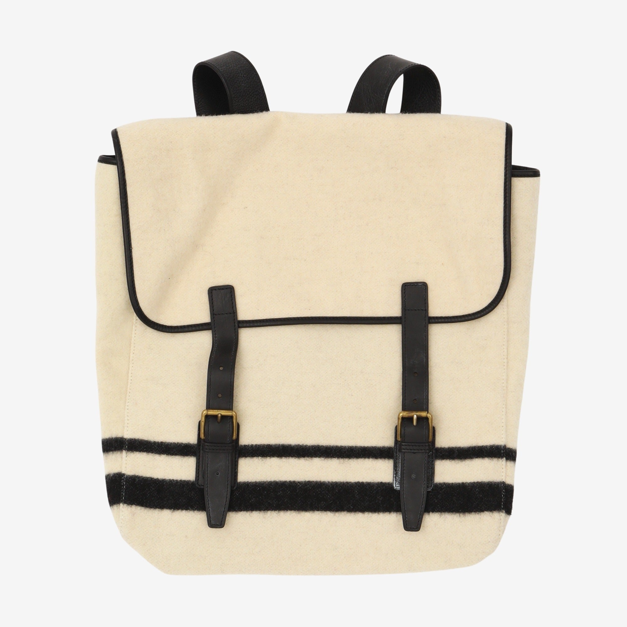 Striped Fabric Rucksack